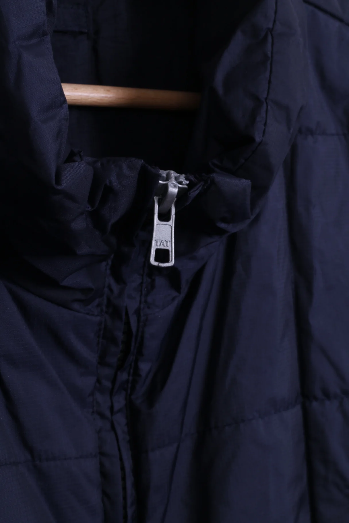 Gaastra Mens M Jacket Navy Blue Nylon Waterproof Quilted Zip Up - Image 4