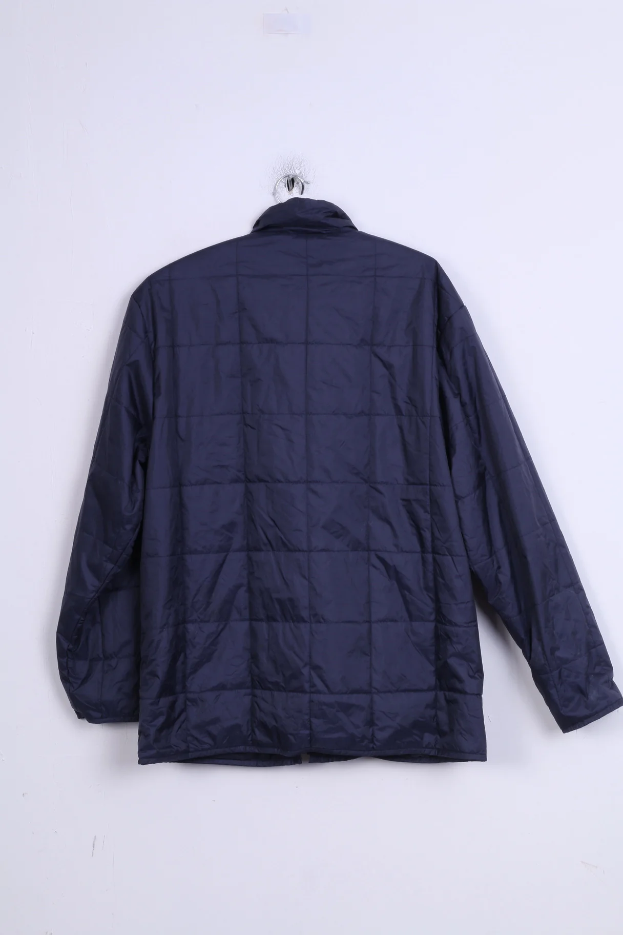 Gaastra Mens M Jacket Navy Blue Nylon Waterproof Quilted Zip Up - Image 6