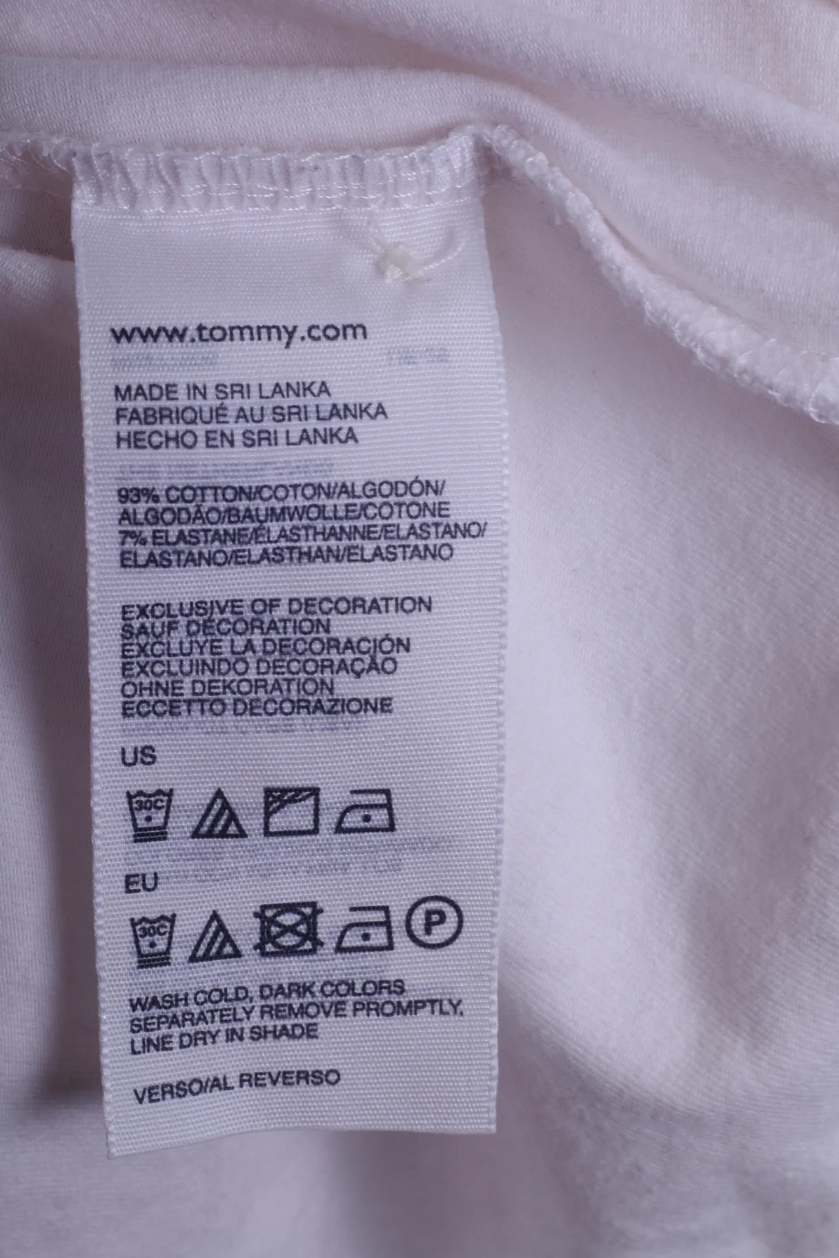 Tommy Hilfiger Womens S Polo Shirt Cotton White Short Sleeve Slim Fit - Image 4
