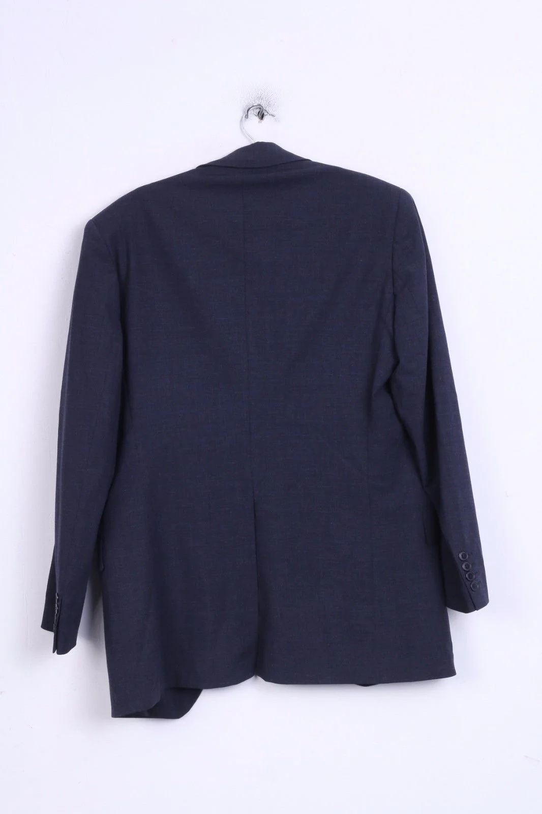 John Rocha Mens 38 S Blazer Jacket Wool Single Breasted Navy - Image 7