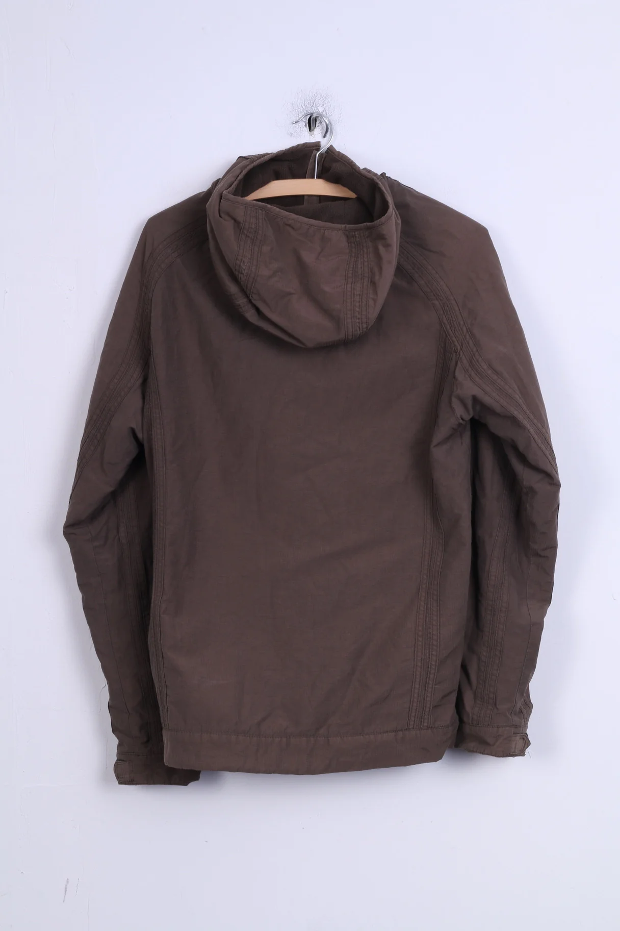 Bench Womens S Jacket Brown Cotton Warm Fleece Inside Hood - Image 6