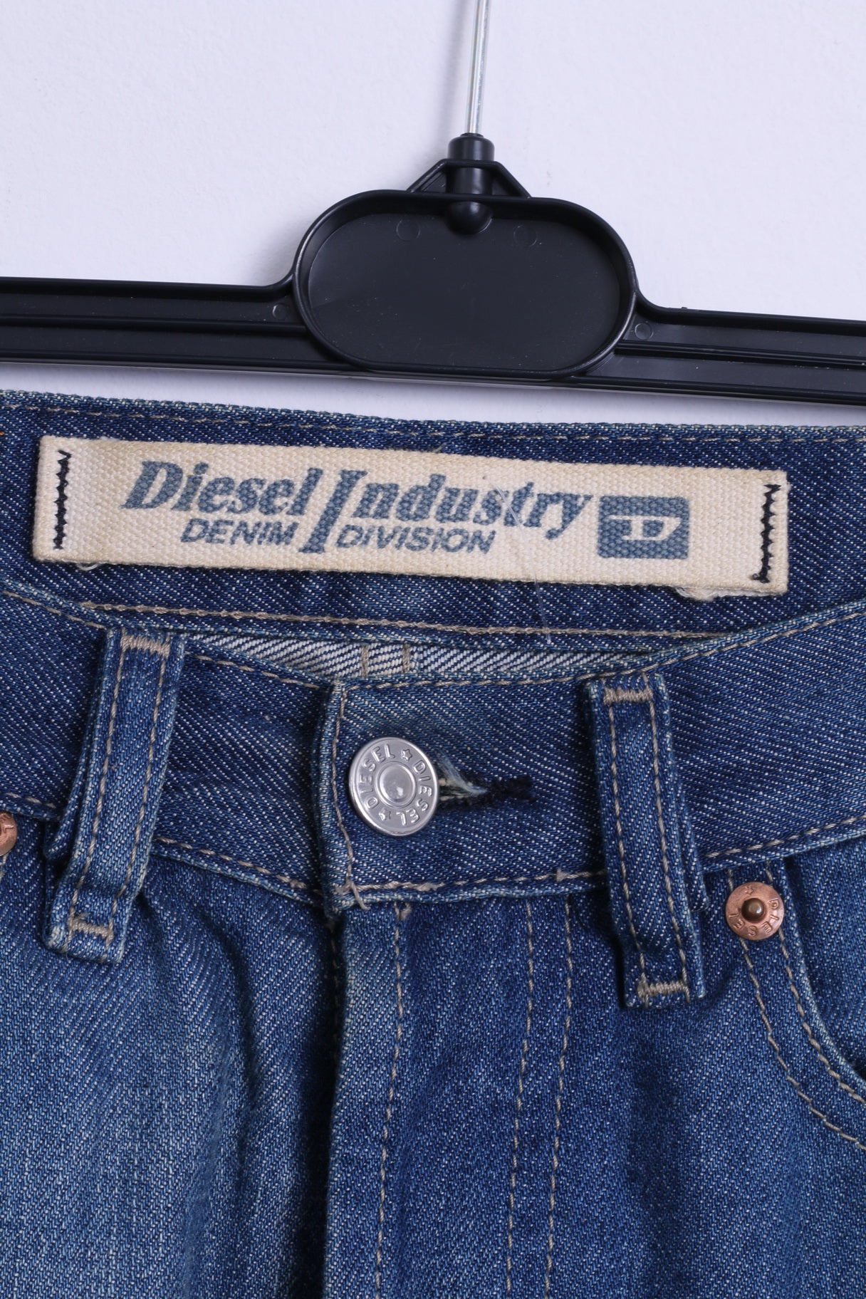 Diesel Industry Womens 26 Jeans Trousers Blue Cotton Regulated Pants Itay - Image 3