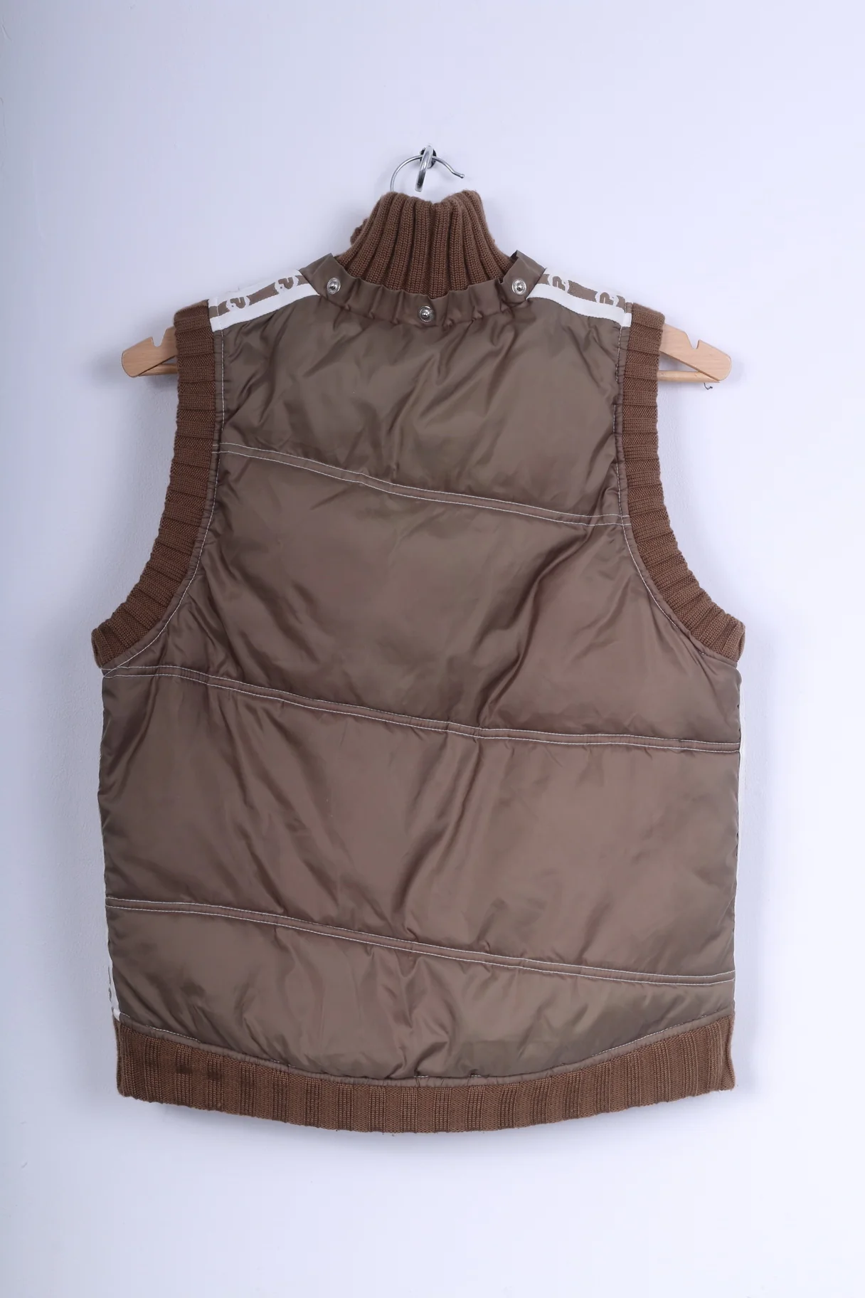 Phink Industries Womens XL 176 (S) Bodywarmer Brown Nylon Zip Up Vest - Image 6