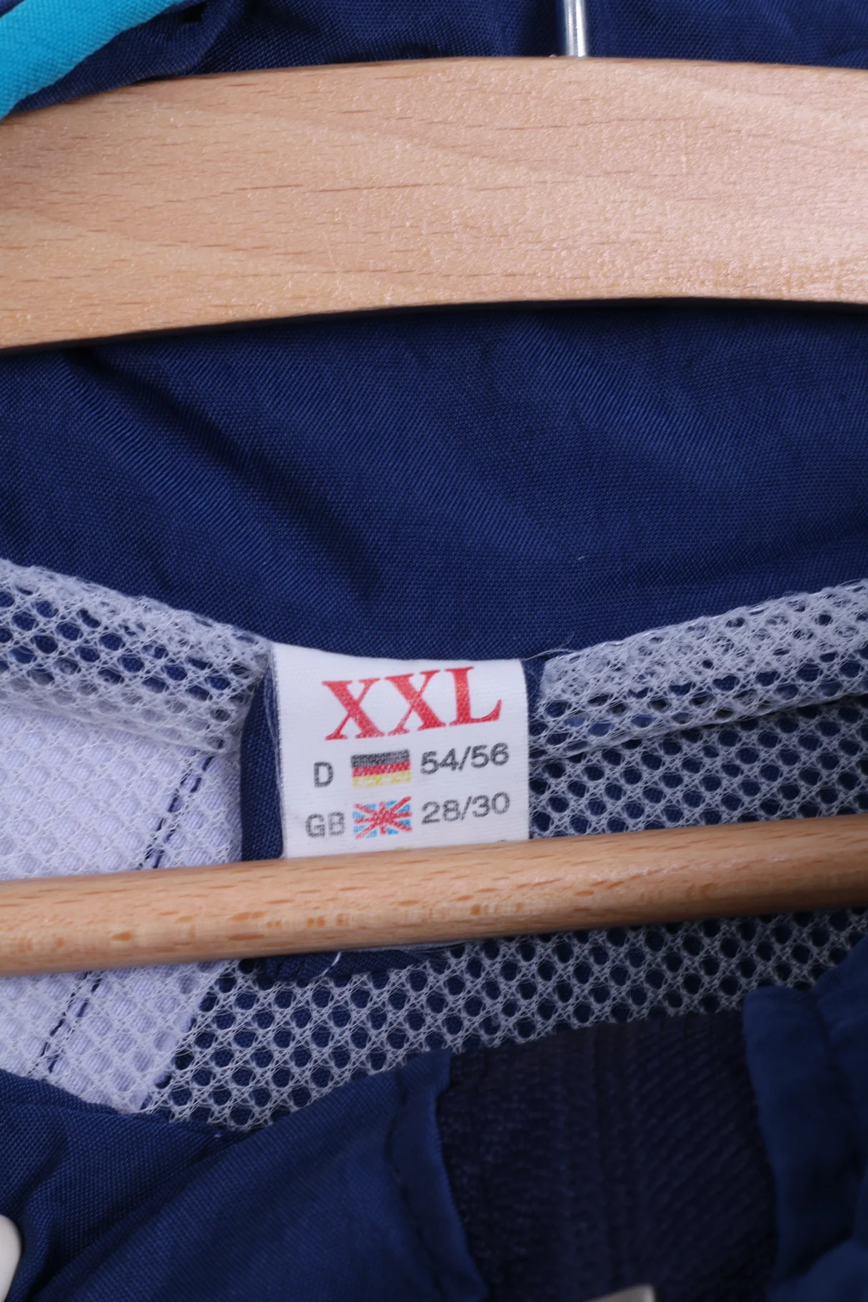Autentic Sport Mens XXL Track Top Jacket Retro Blue Tennis Sport - Image 4