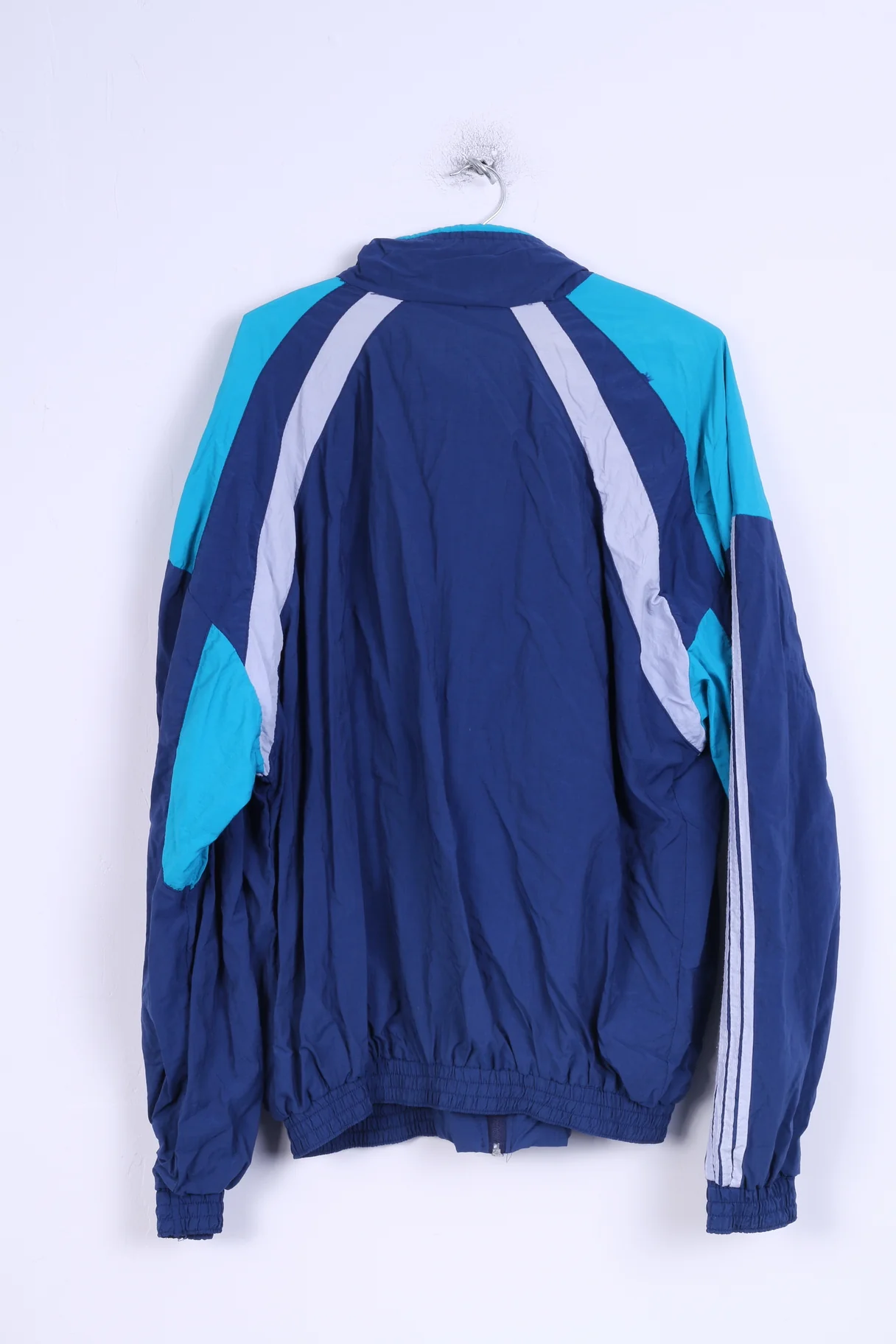 Autentic Sport Mens XXL Track Top Jacket Retro Blue Tennis Sport - Image 5