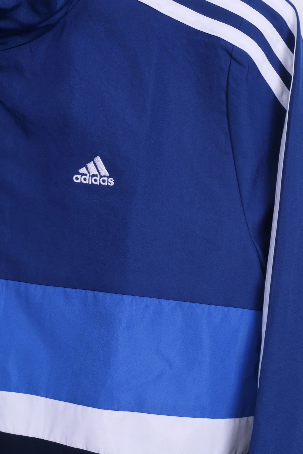 Adidas Boys 10-12 Age Track Top Jacket Blue Zip Up Lightweight Sport - Image 3