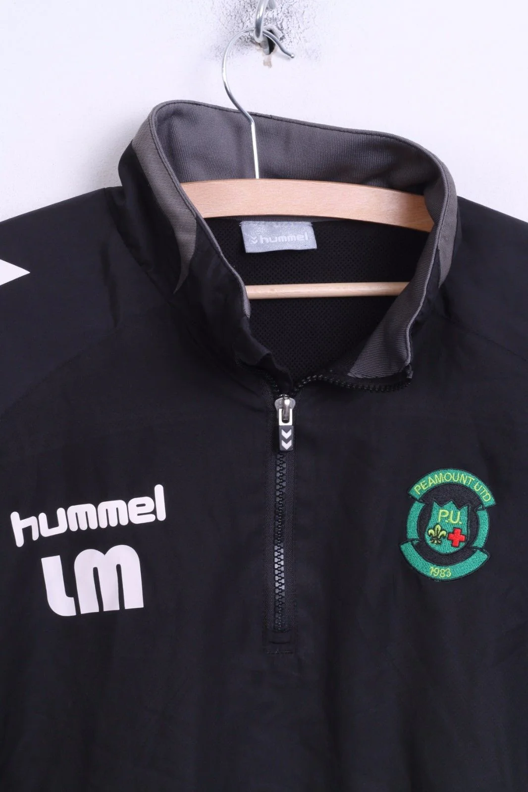 Hummel Peamount Utd. Mens S Track Top Jacket Black Football Club - Image 3