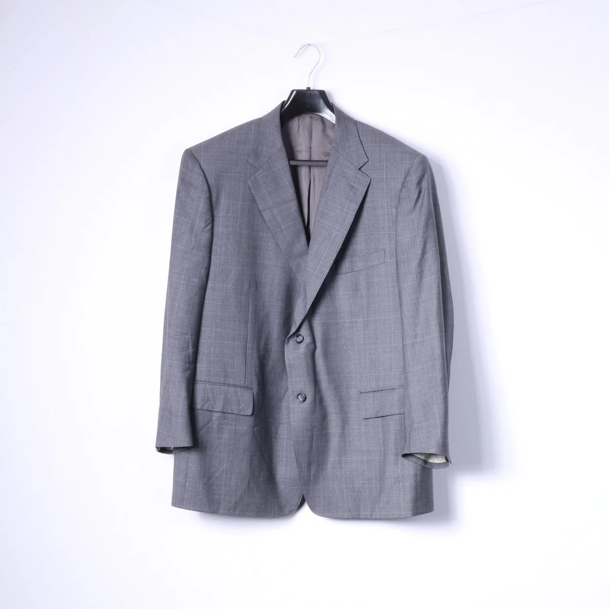 Corneliani Men 29 48 Blazer Grey Wool Super120s Extrafine Merinos Italy Jacket - Image 2