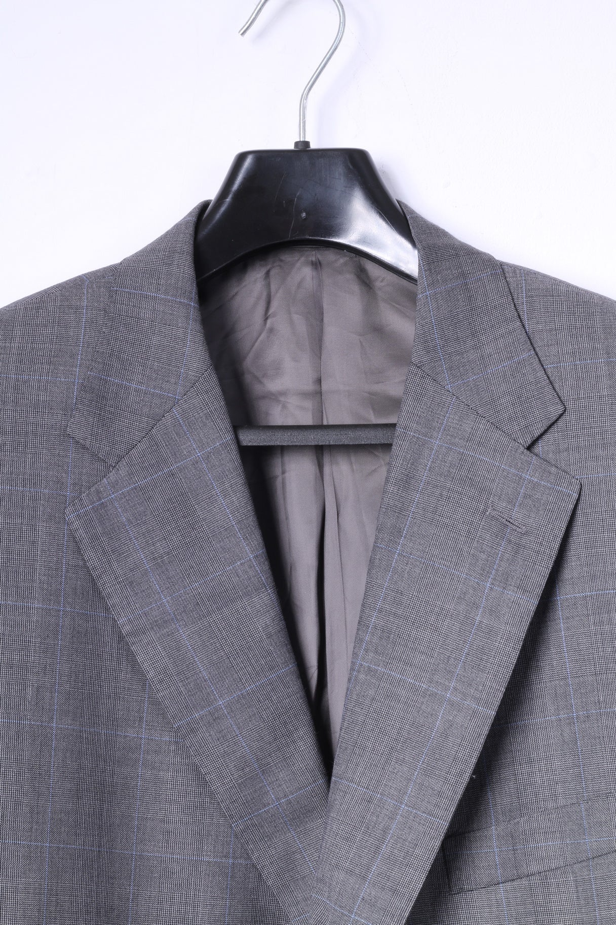 Corneliani Men 29 48 Blazer Grey Wool Super120s Extrafine Merinos Italy Jacket - Image 3