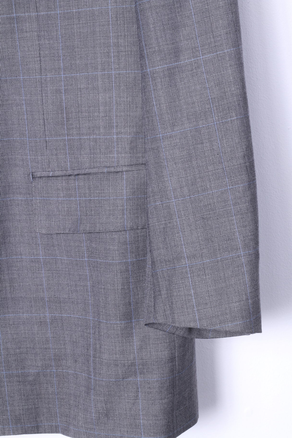 Corneliani Men 29 48 Blazer Grey Wool Super120s Extrafine Merinos Italy Jacket - Image 4