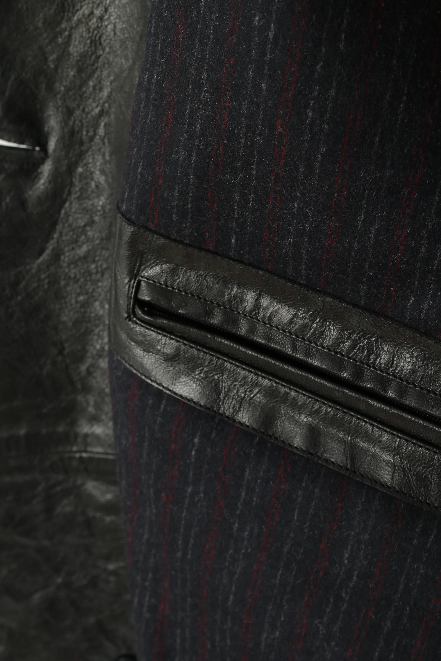 Corneliani Men 54 XL Coat Black Soft Leather Double-Breasted Made in Italy - Image 7