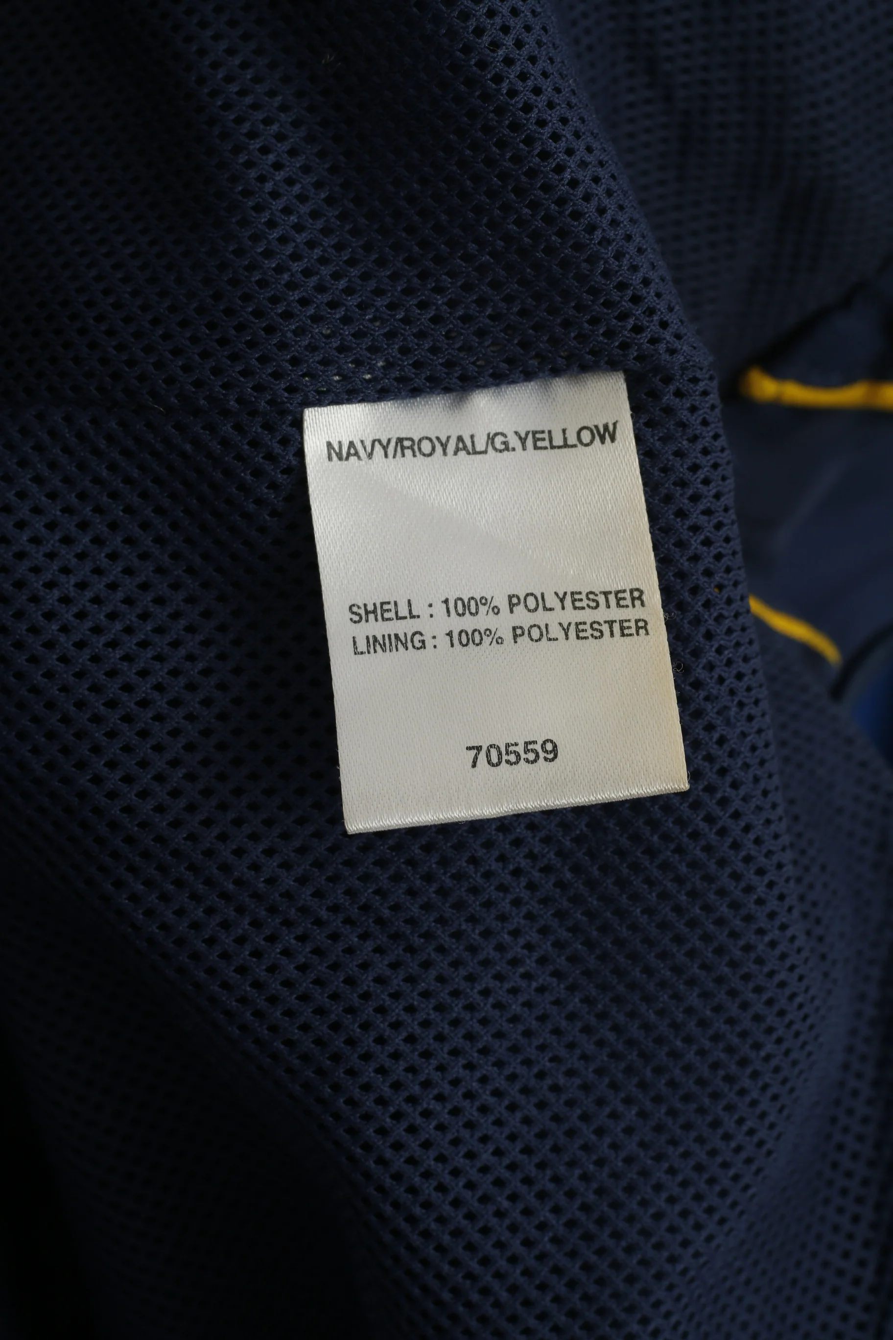 Cotton Traders Men XXL Pullover Jacket Navy Durham Cricket Vintage Hidden Hood Top - Image 6