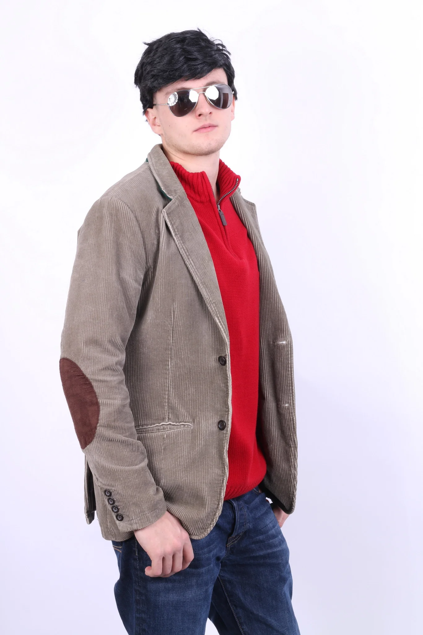 Cottonfield Active Wear Mens 48 S/M Corduroy Blazer Brown Cotton Jacket - Image 4