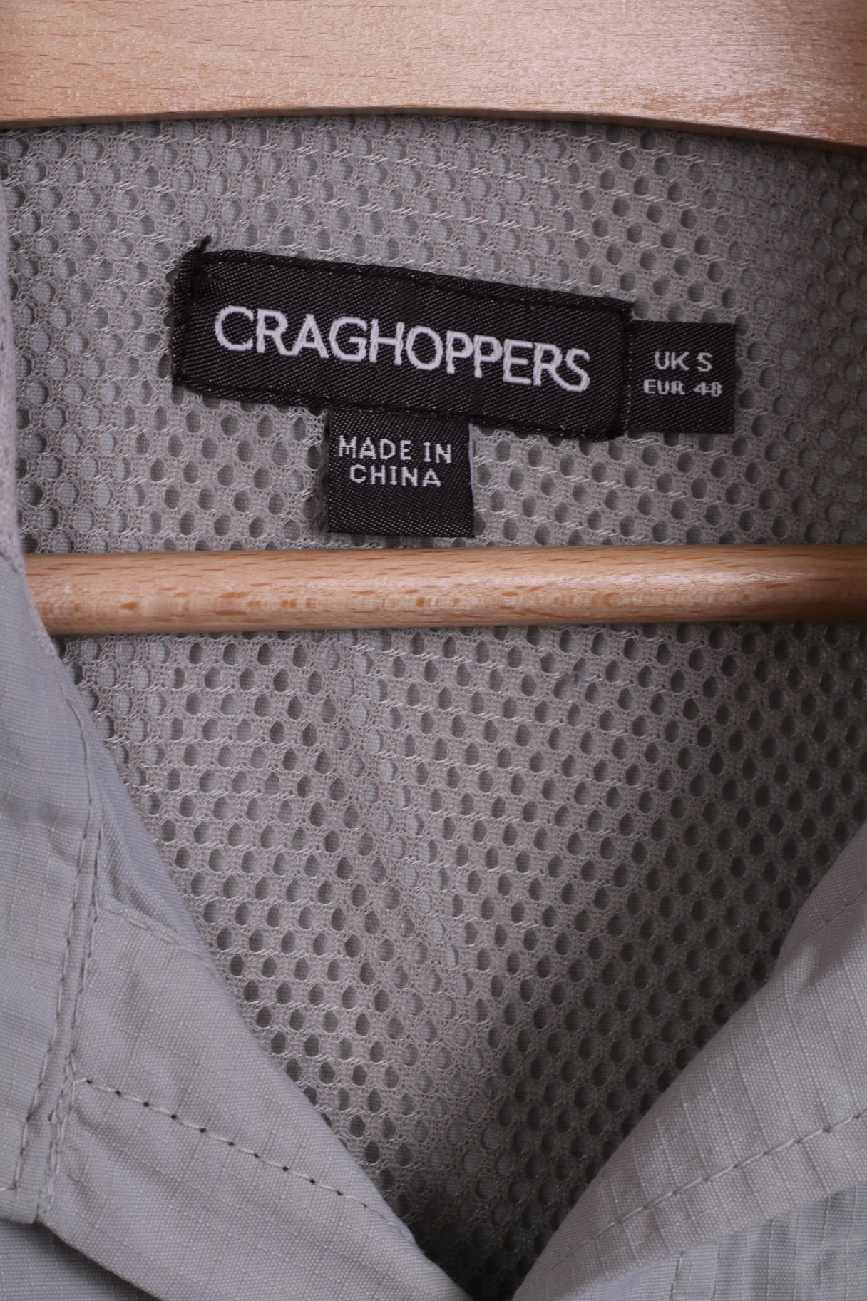 CRAGHOPPERS Mens S Casual Shirt Top Beige Detailed Buttons - Image 2