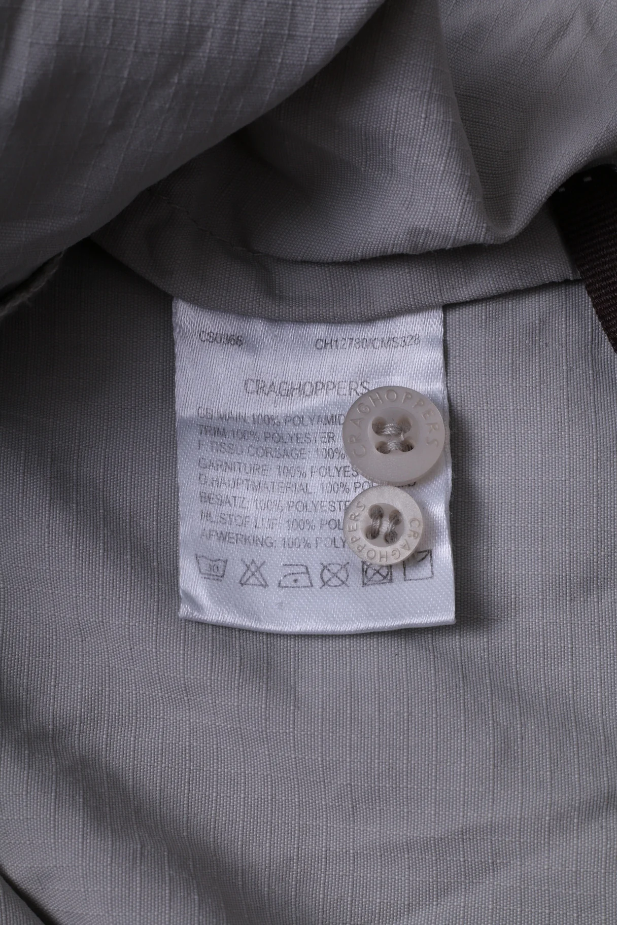 CRAGHOPPERS Mens S Casual Shirt Top Beige Detailed Buttons - Image 5