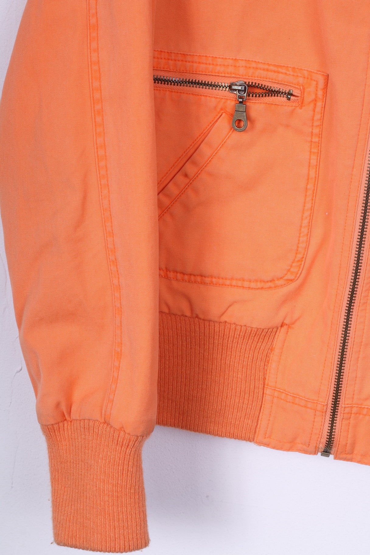 Crazy World Womens L 40/42 Jacket Lightweight Full Zipper Jungle Mode Cotton 2 Pocket Top - Image 4
