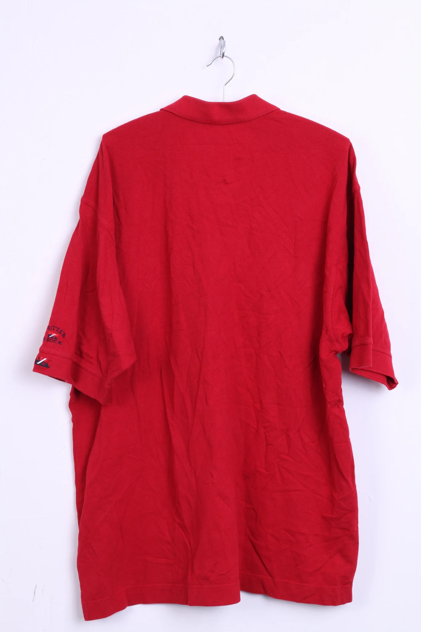 Cutter & Buck Mens XL Polo Shirt Red Cotton Top Jersey Big & Tall - Image 6