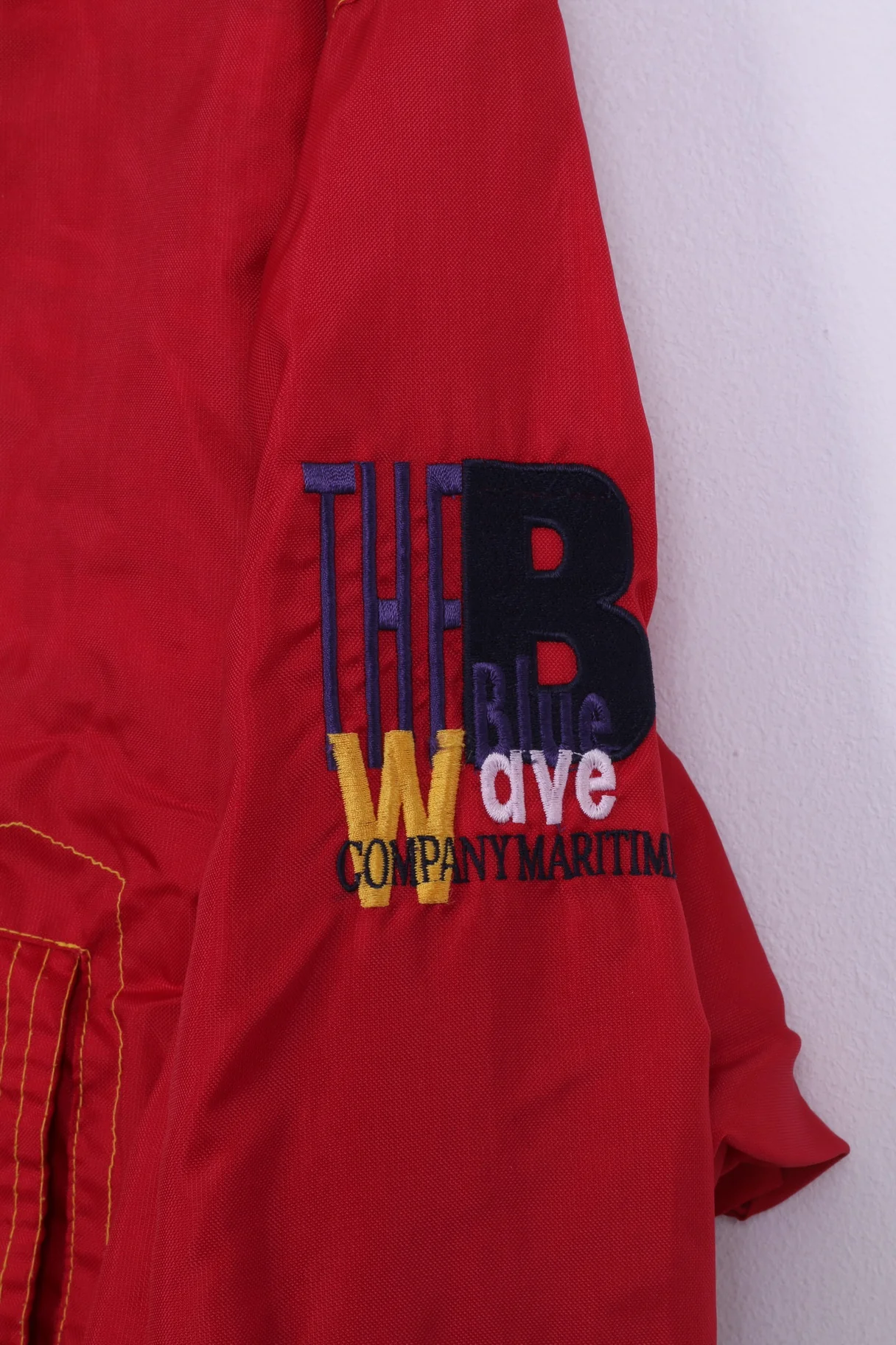 D-xel Blue wave Kollektion Womens 16 XL Jacket Outdoor Wear Full Zipper Red Nylon Vintage - Image 3