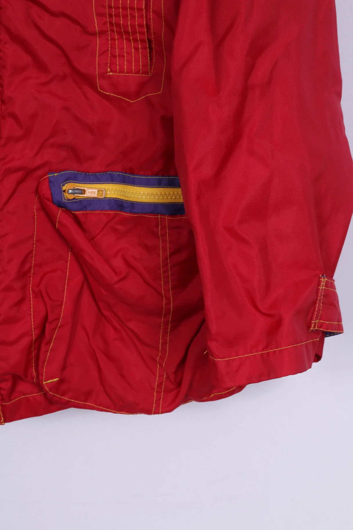 D-xel Blue wave Kollektion Womens 16 XL Jacket Outdoor Wear Full Zipper Red Nylon Vintage - Image 4