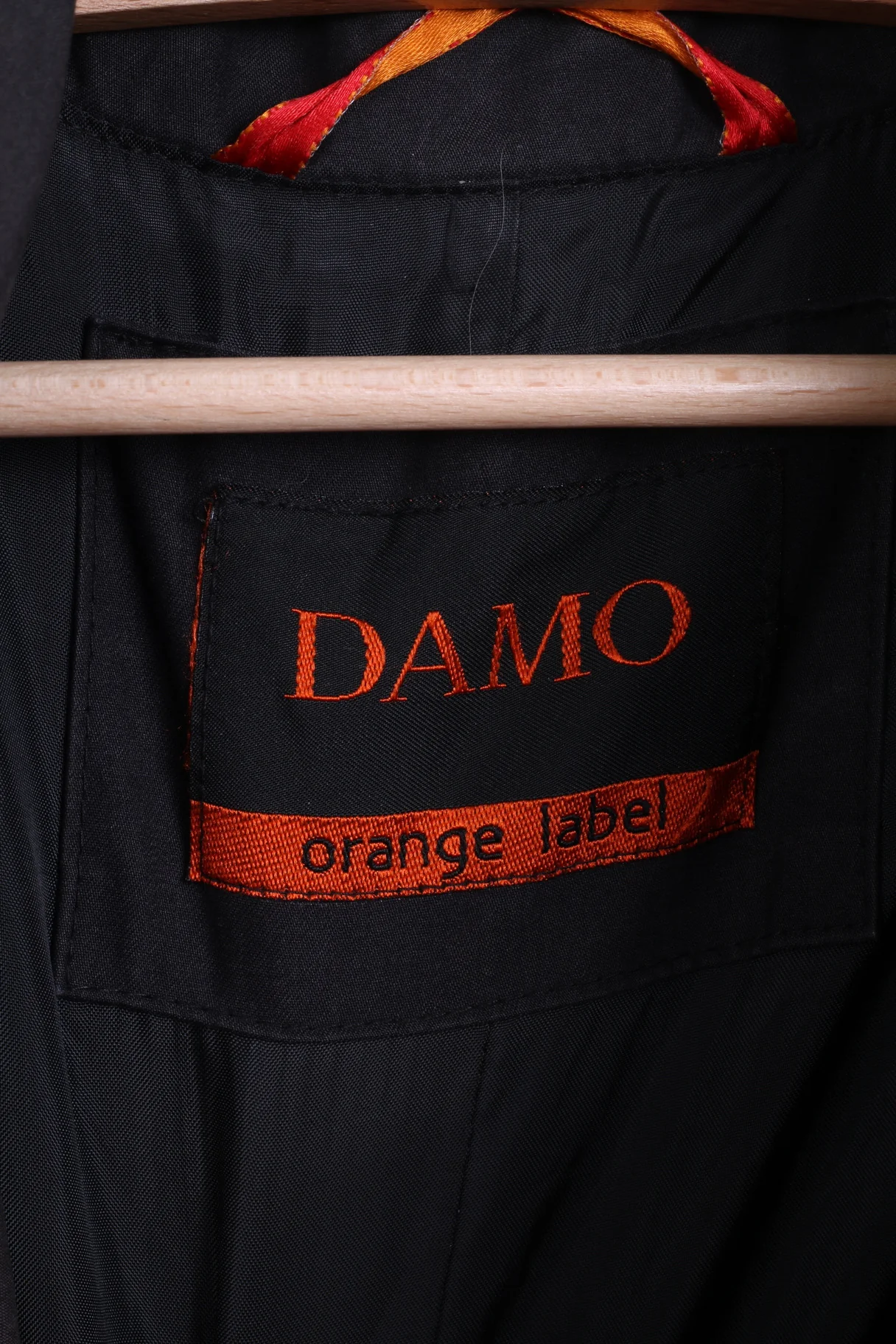 DAMO Womens 12 L Jacket Cotton Dark Grey Double Breasted - Image 5