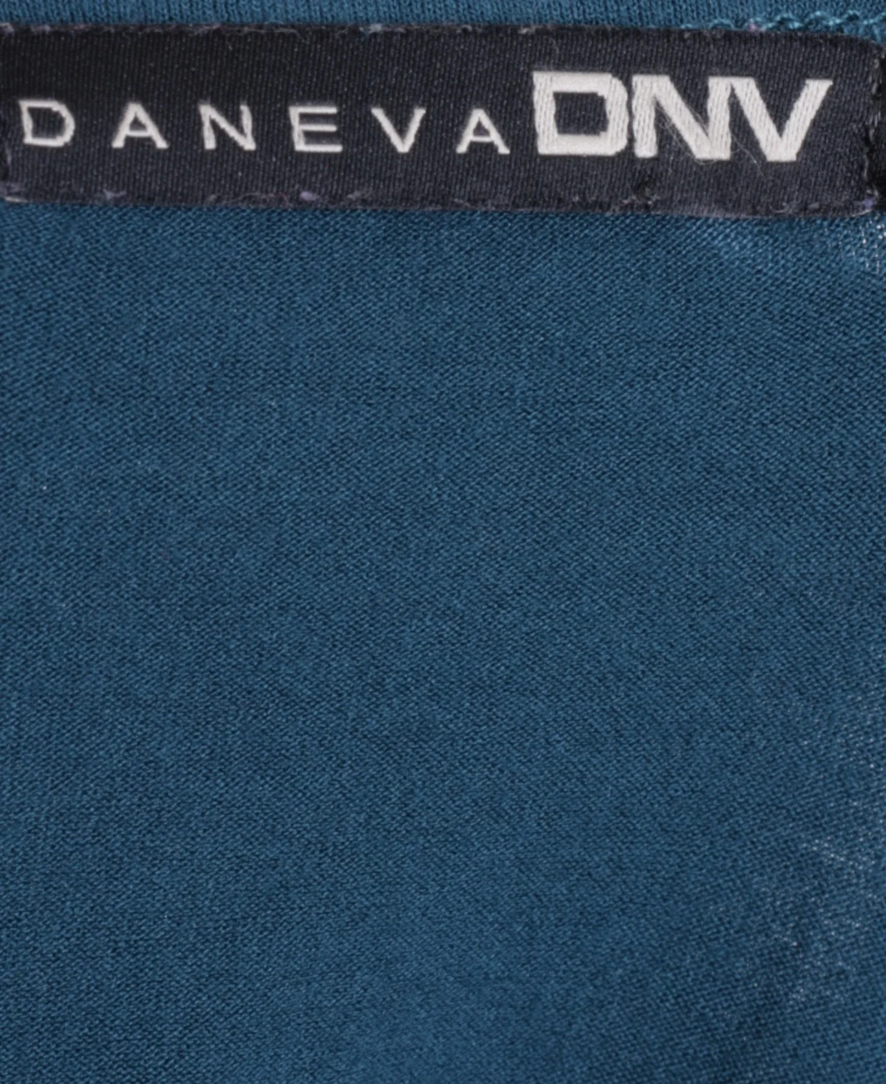Daneva DNV Womens M Shirt V Neck Green Long Sleeve - Image 4