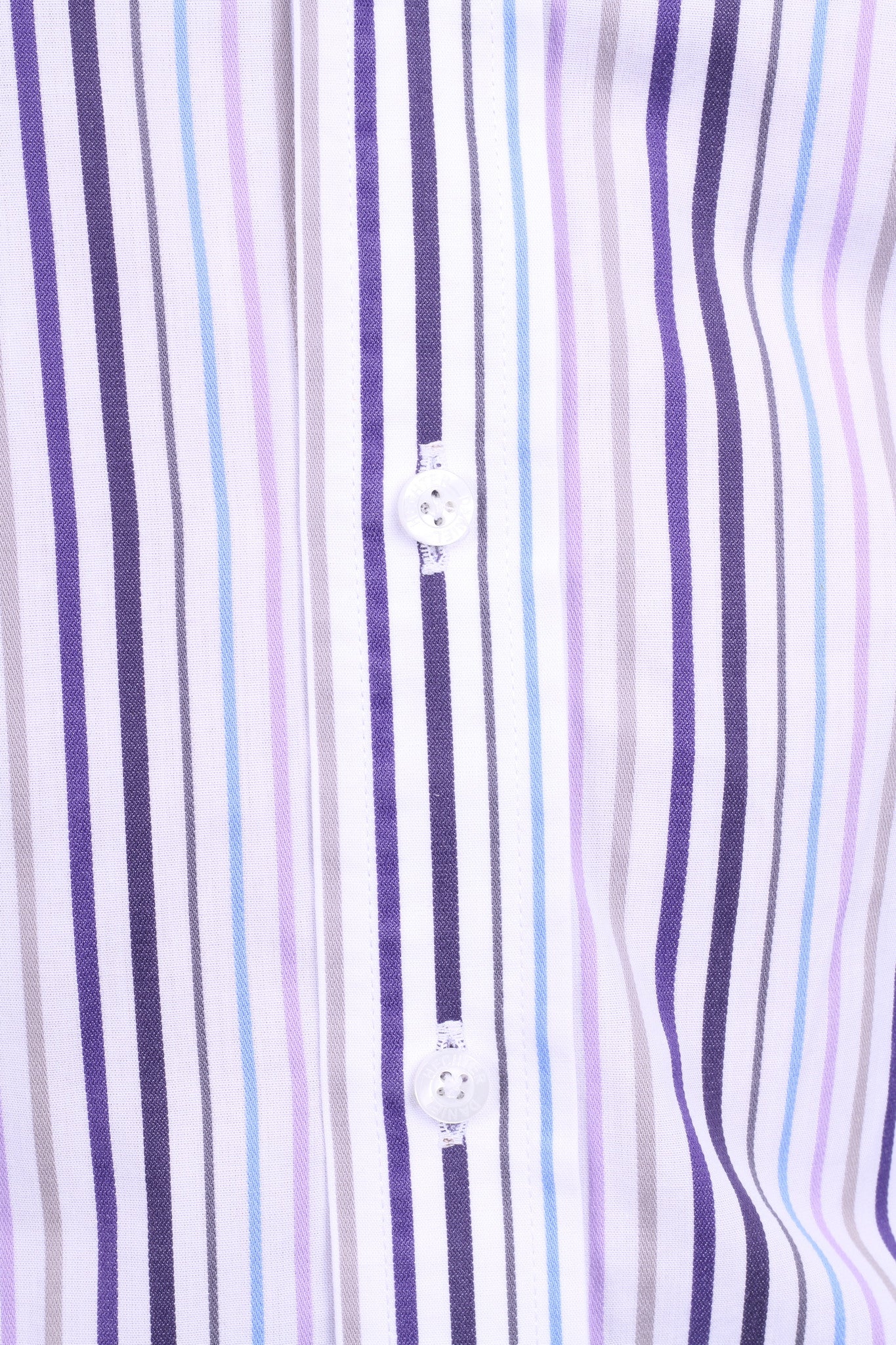 Daniel Hechter Mens 15 S Casual Shirt Cotton White Striped - Image 3