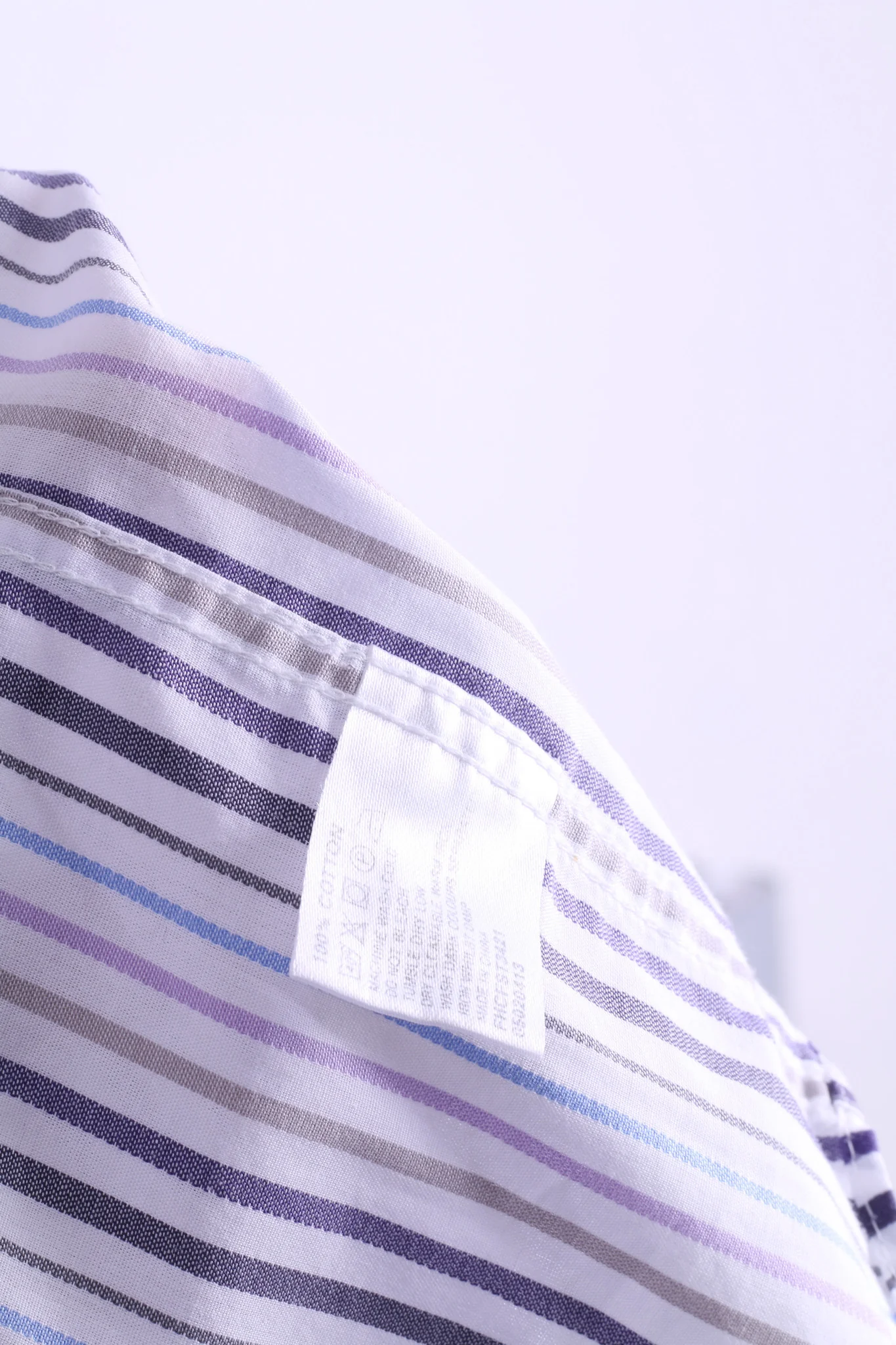 Daniel Hechter Mens 15 S Casual Shirt Cotton White Striped - Image 5