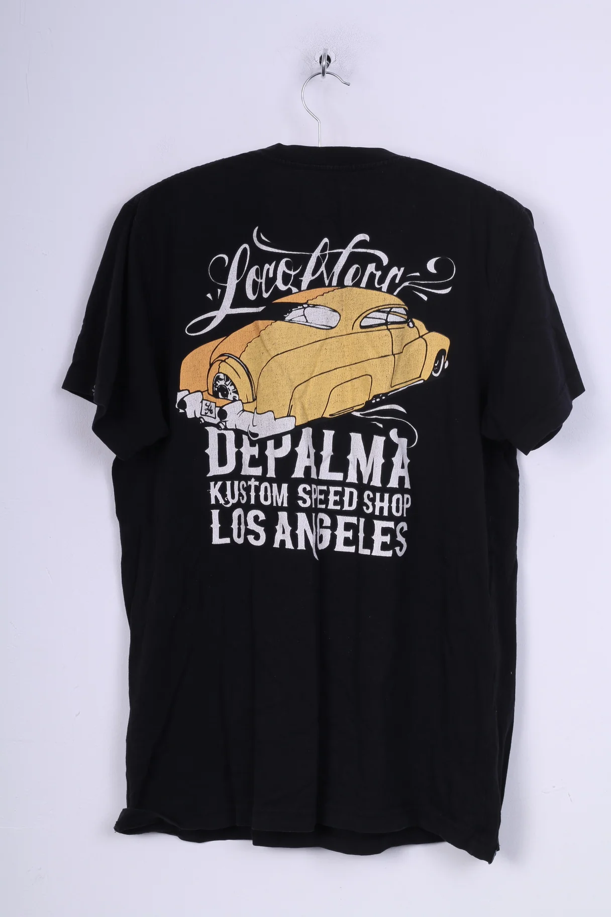 De Palma Mens M Shirt Black Los Angeles Crew Neck Cotton - Image 6