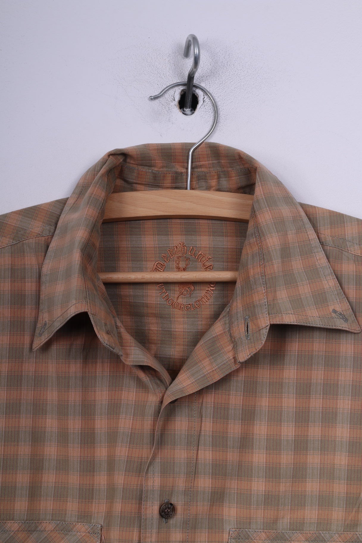 Deer Hunter Mens 39/40 XL Casual Shirt Check Button Down Collar Long Sleeve - Image 2