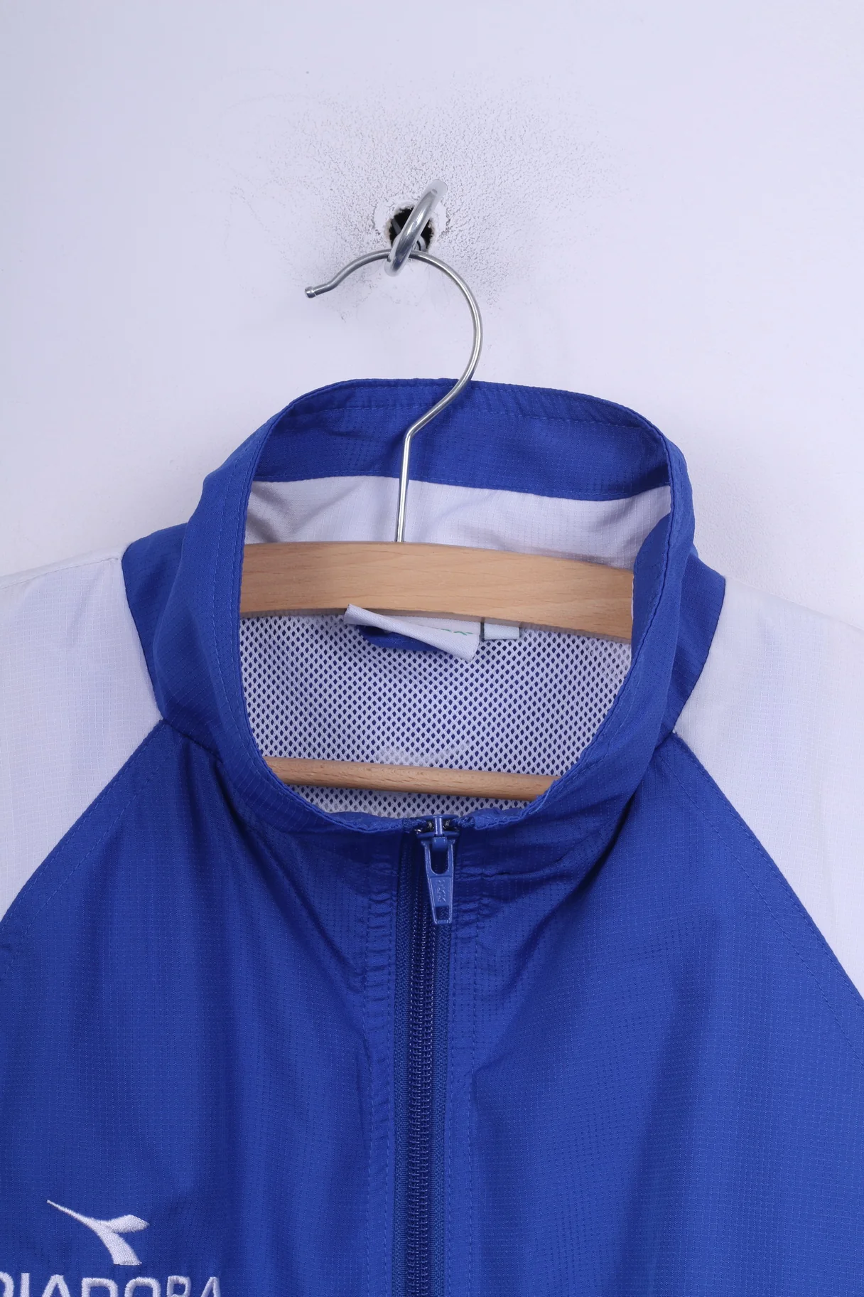 Diadora Boys 170 Jacket Blue Full Zipper Sport Training Lightweight - Image 2