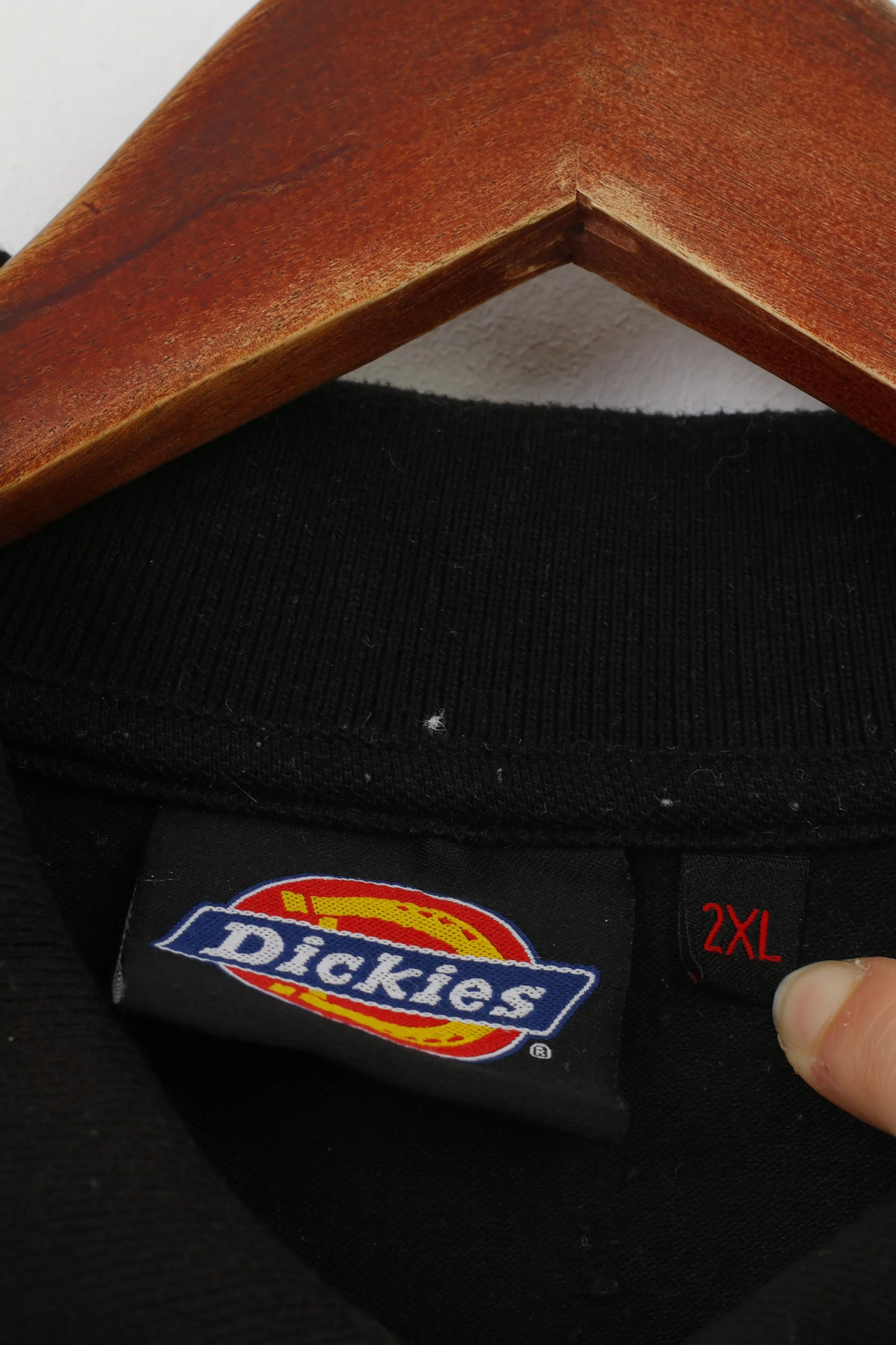 Dickies Men 2XL Polo Shirt Black Short Sleeve Collar Sport Top - Image 4
