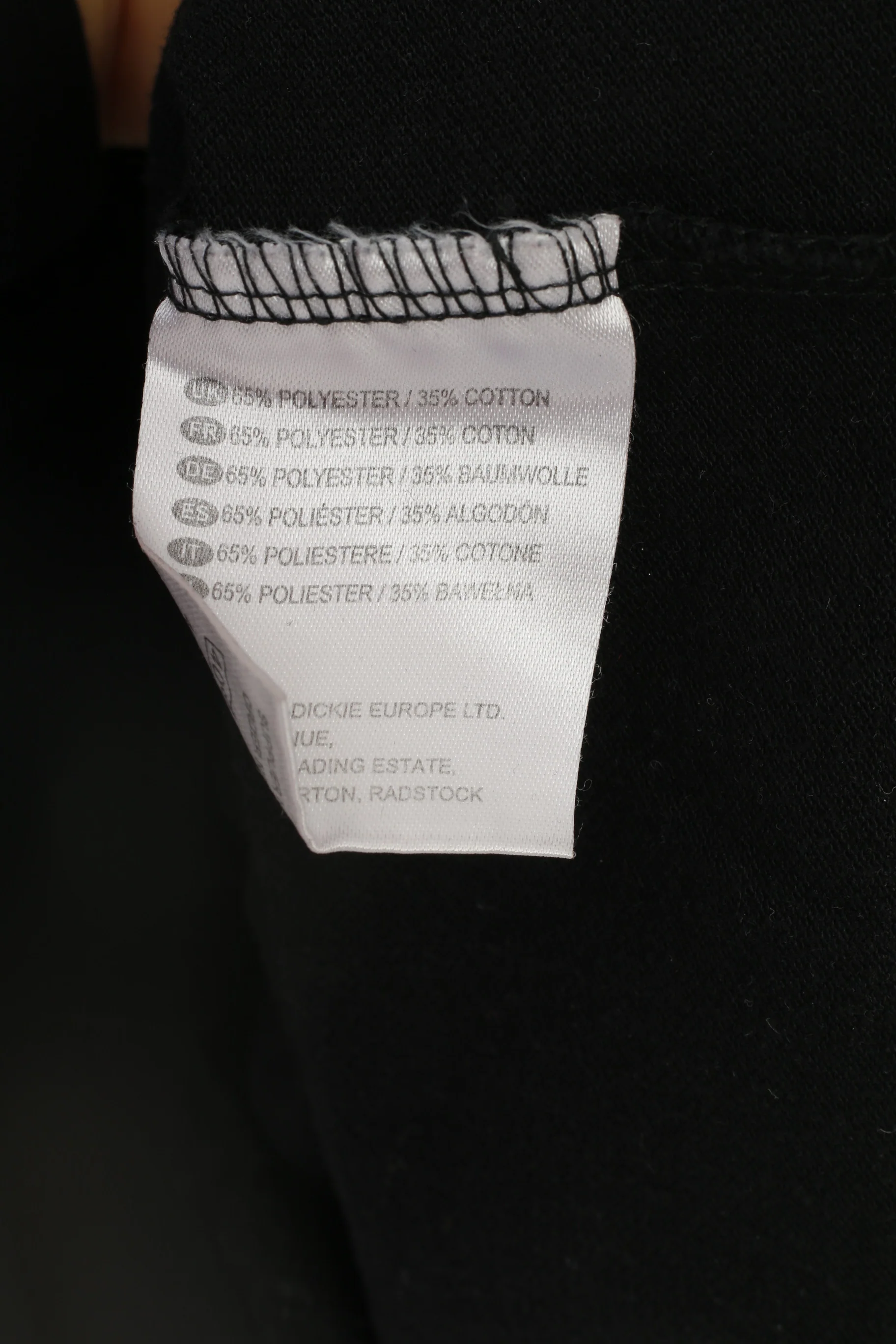 Dickies Men 2XL Polo Shirt Black Short Sleeve Collar Sport Top - Image 5