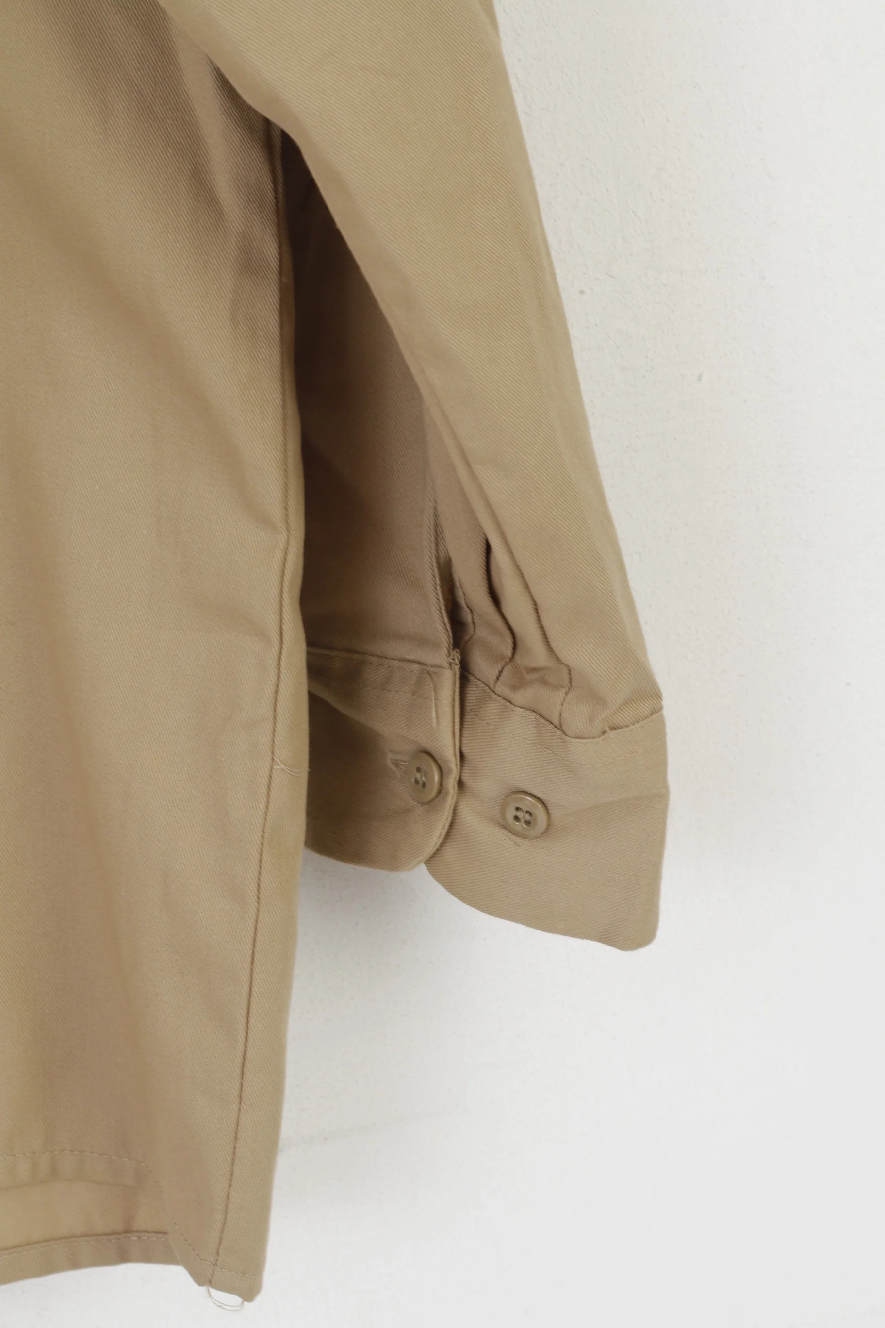 Dickies Men 34/35 M Casual Shirt Brown Cotton Workwear American Long Sleeve Top - Image 5