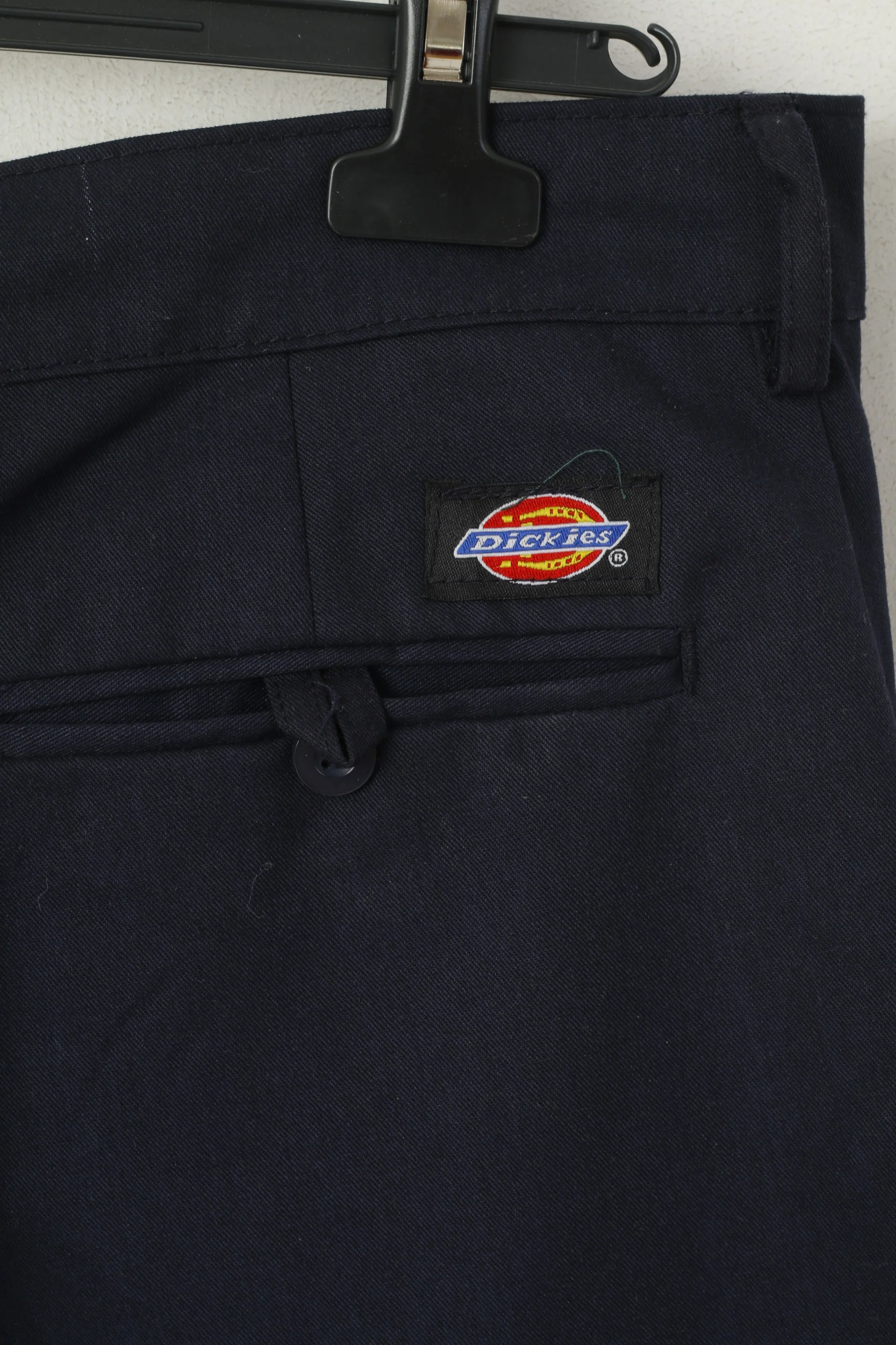 Dickies Men 38 54 Trousers Navy Cotton Blend Straight Leg Workwear Pants - Image 4