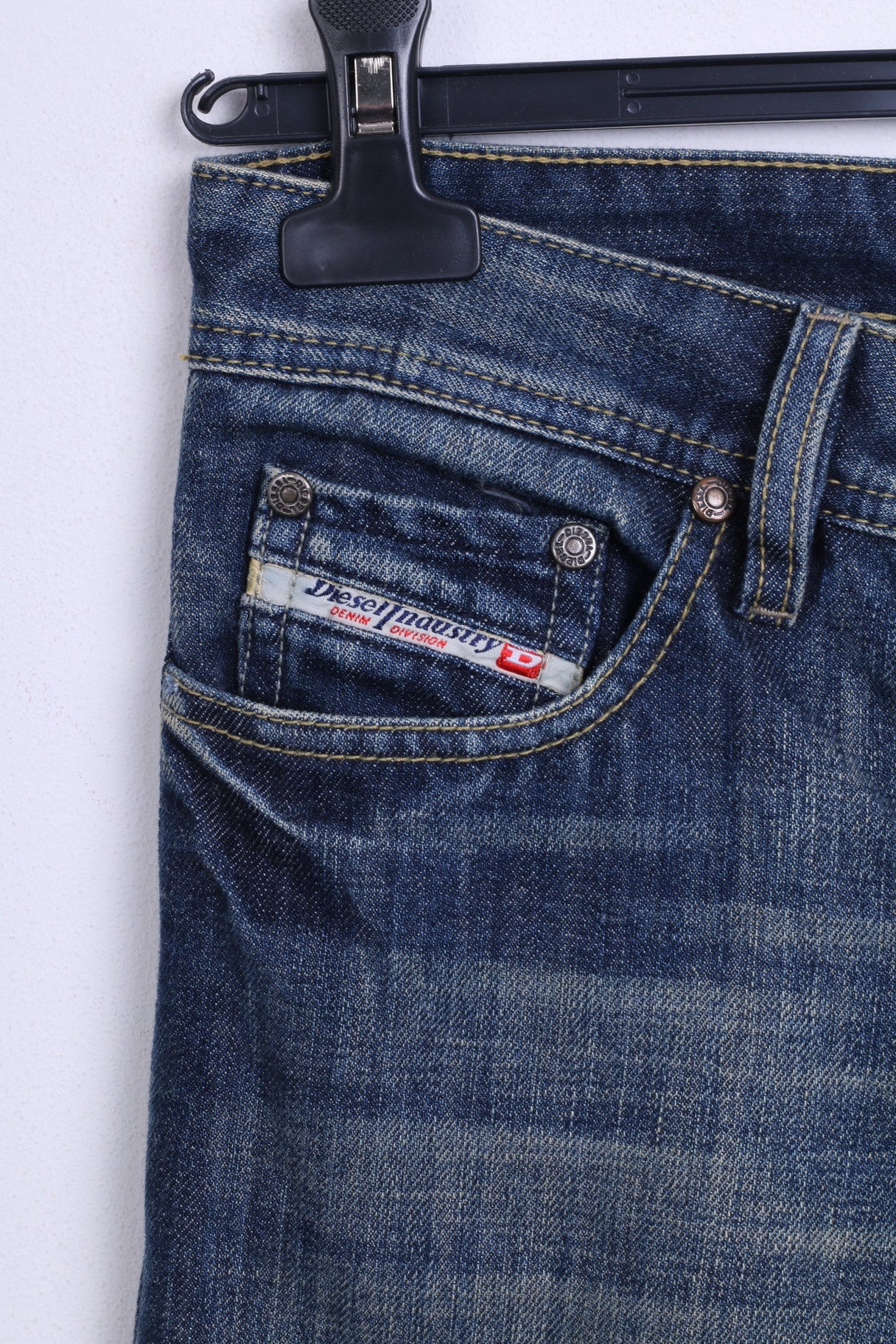 Diesel Industry Womens Trousers 28 Jeans Denim Blue Cotton Italy - Image 2