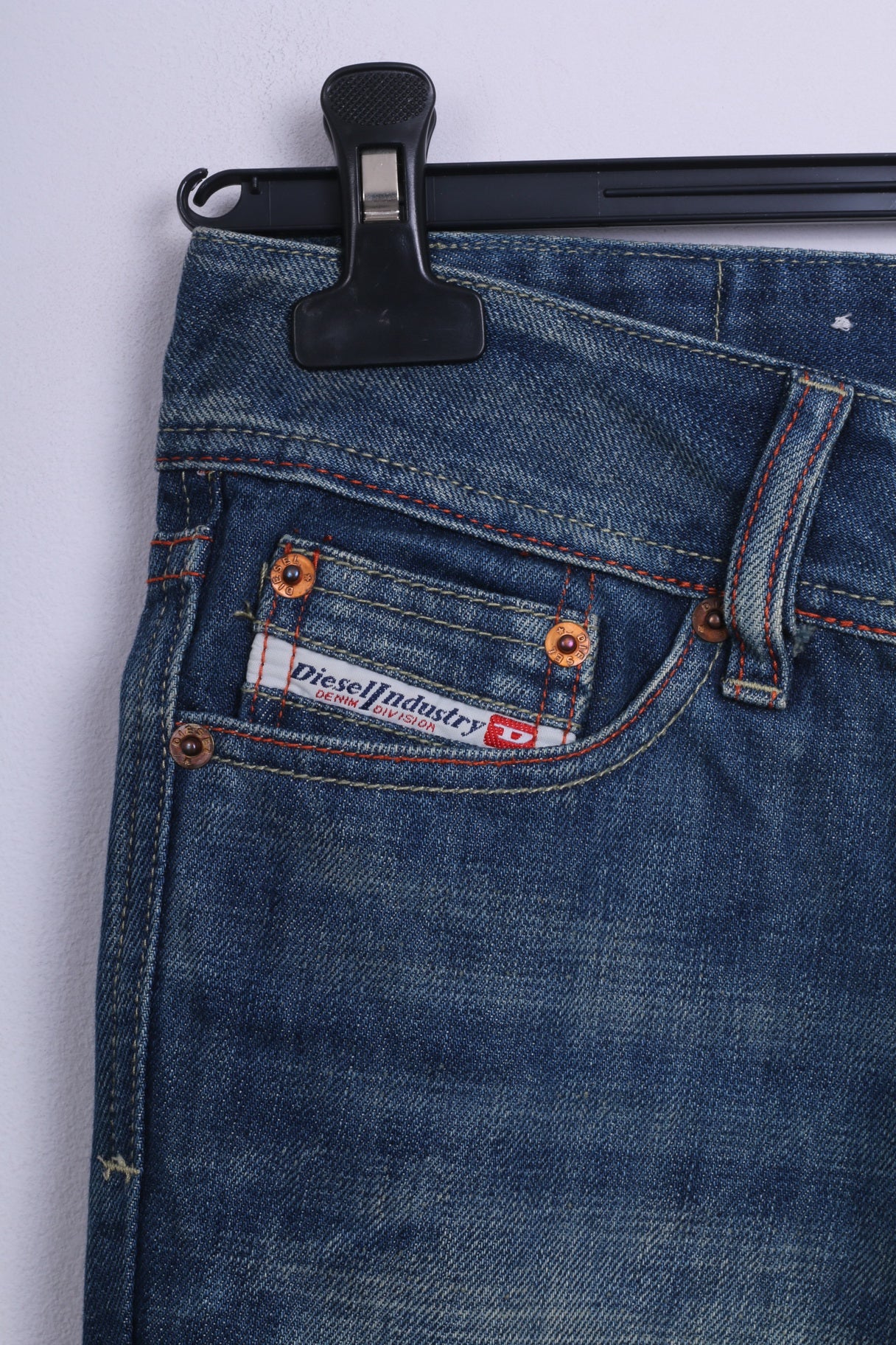 Diesel Industry Womens W28 Trousers Jeans Denim Cotton Blue - Image 3