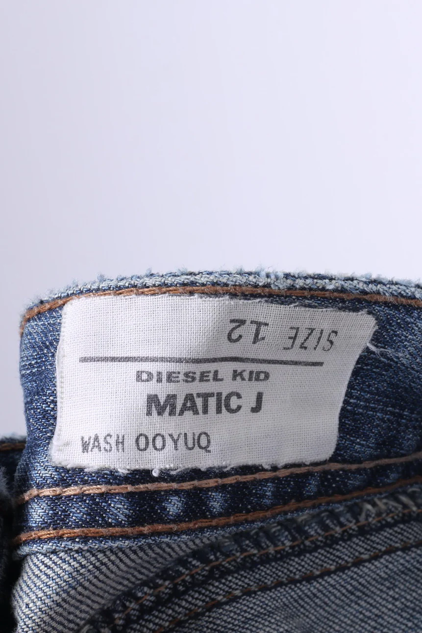 Diesel Kid Grils 12 Age Trousers Cotton Blue Matic J Wash 00YUQ Denim Jeans - Image 3