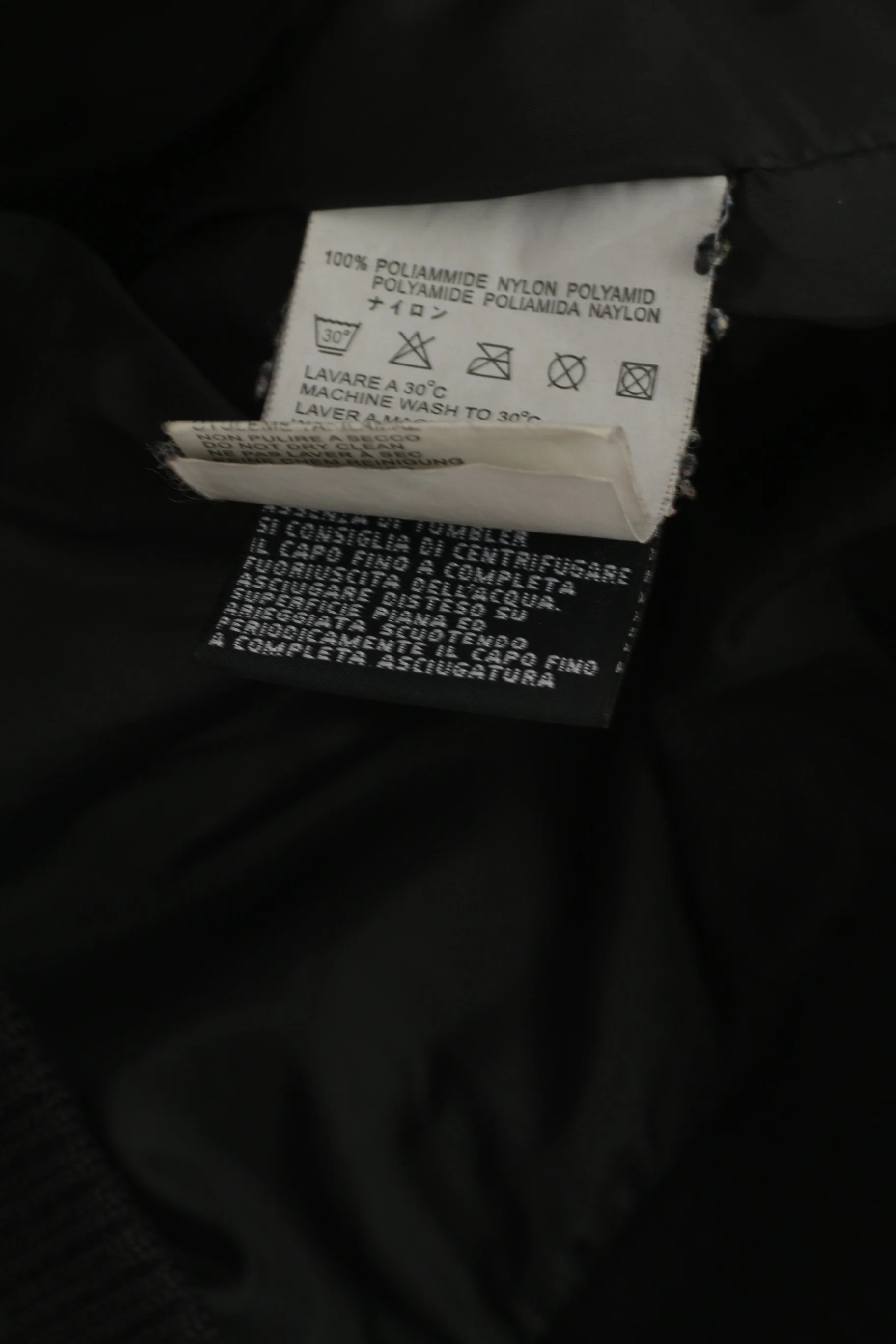 Diesel Women M Jacket Black Nylon Hooded Cropped Zip Up Padded Bomber Top - Image 6