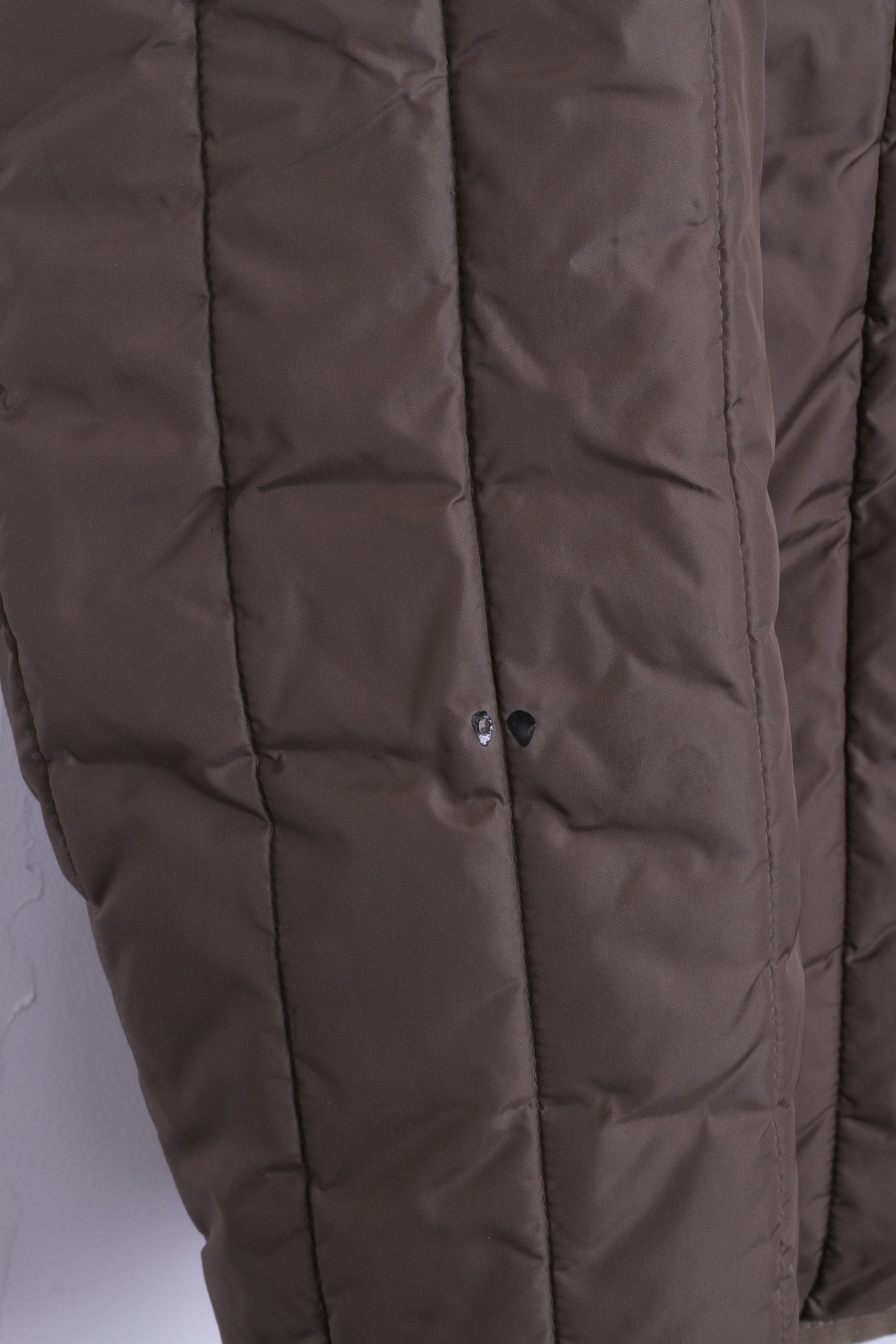 Diesel Womens M Nylon Jacket Khaki Quilted Top - Image 3