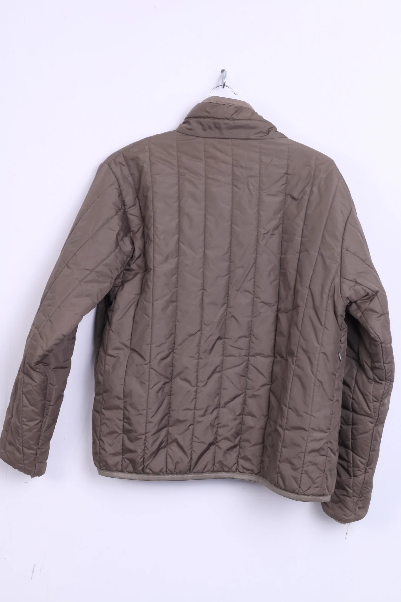 Diesel Womens M Nylon Jacket Khaki Quilted Top - Image 6