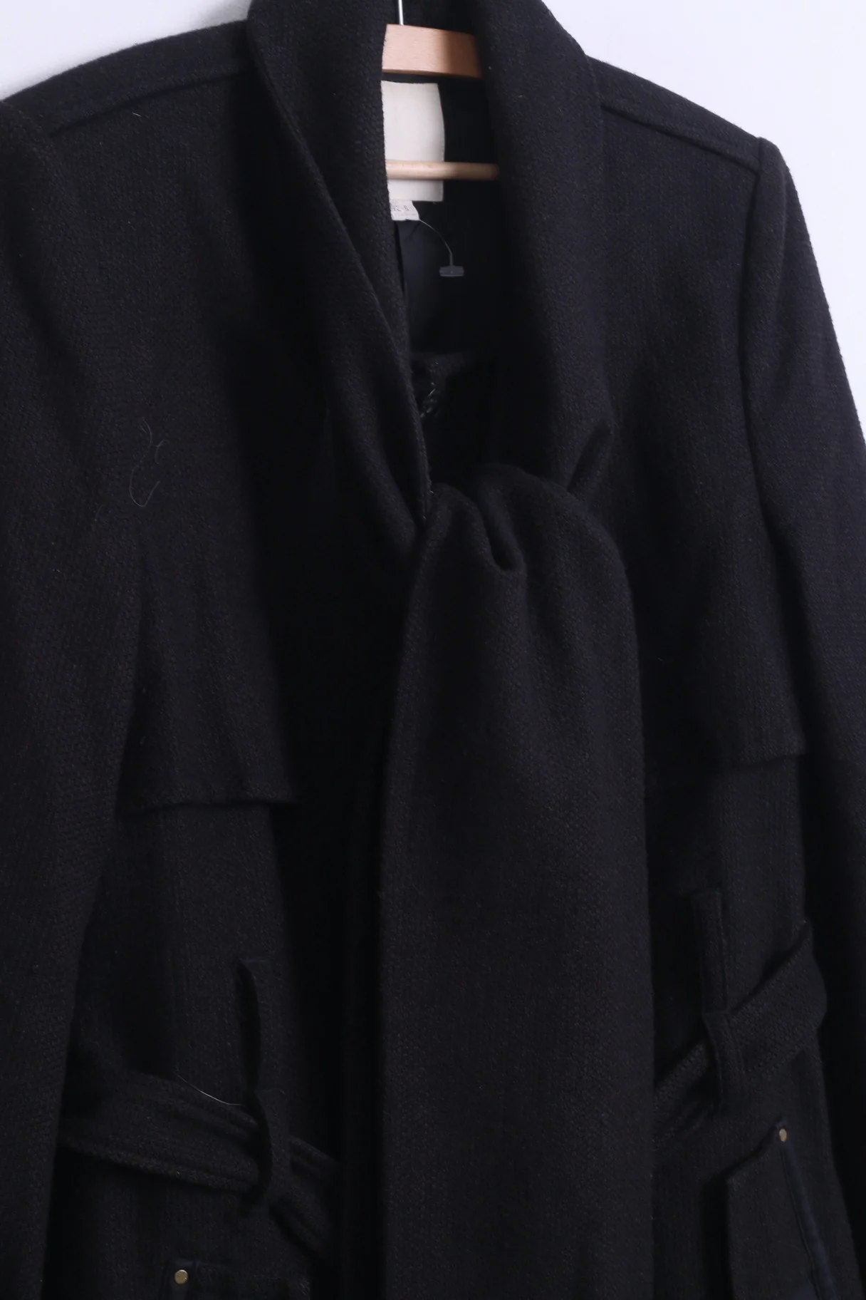 Diesel Womens S Jacket Single Breasted Black Wool - Image 4
