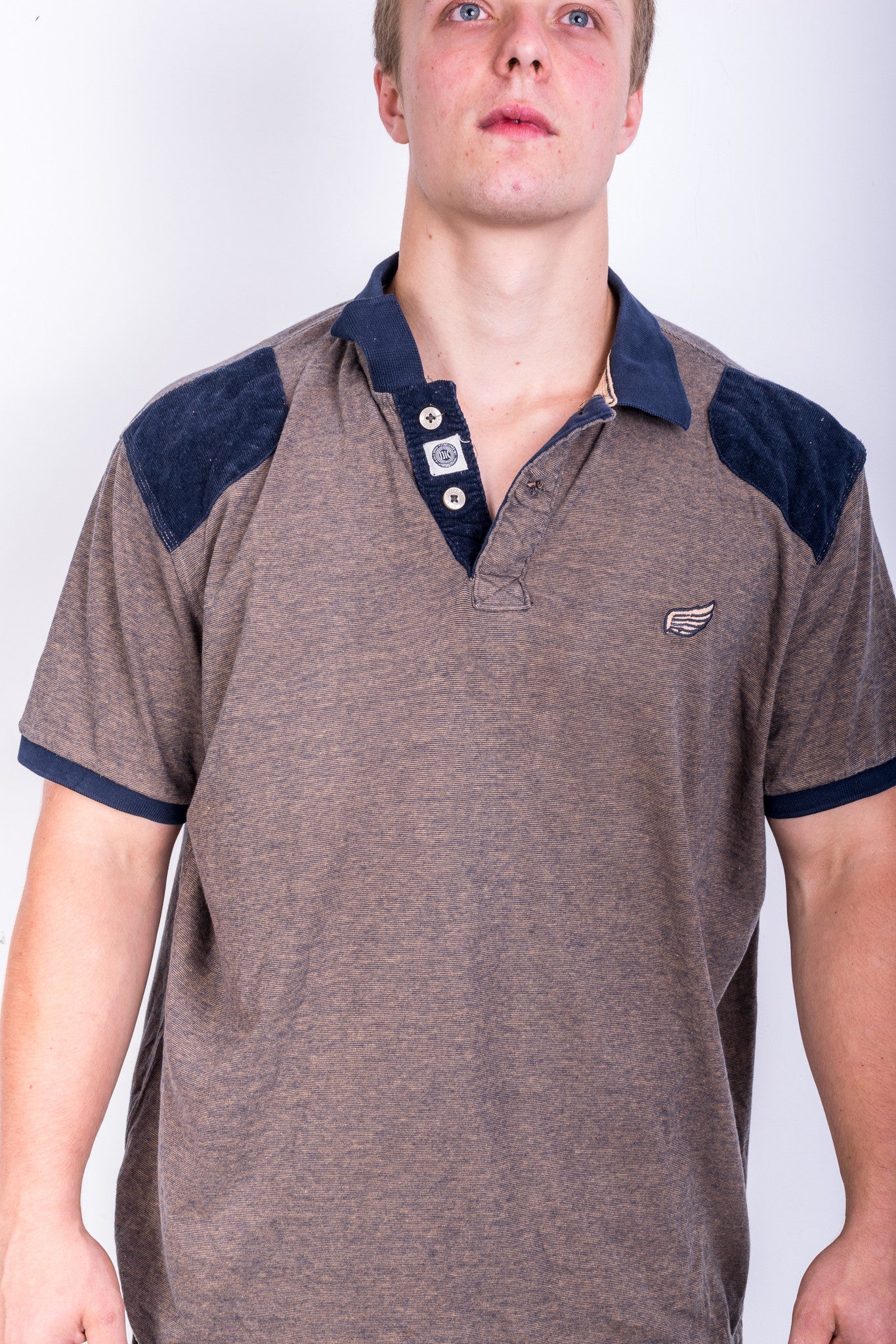 Dirfty King Mens XXL Polo Shirt Short Sleeve Sport Cotton Navy Blue - Image 3