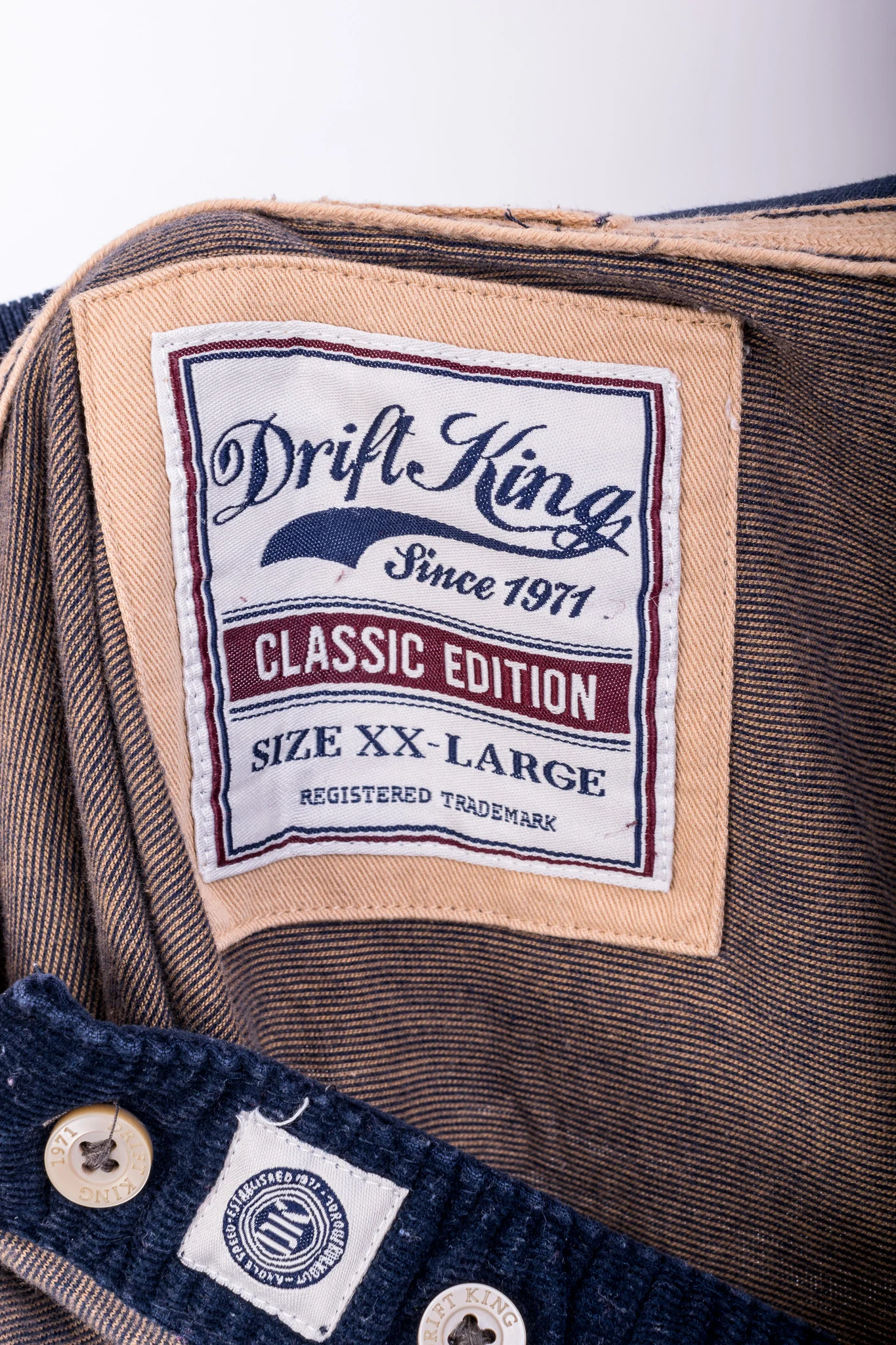 Dirfty King Mens XXL Polo Shirt Short Sleeve Sport Cotton Navy Blue - Image 5