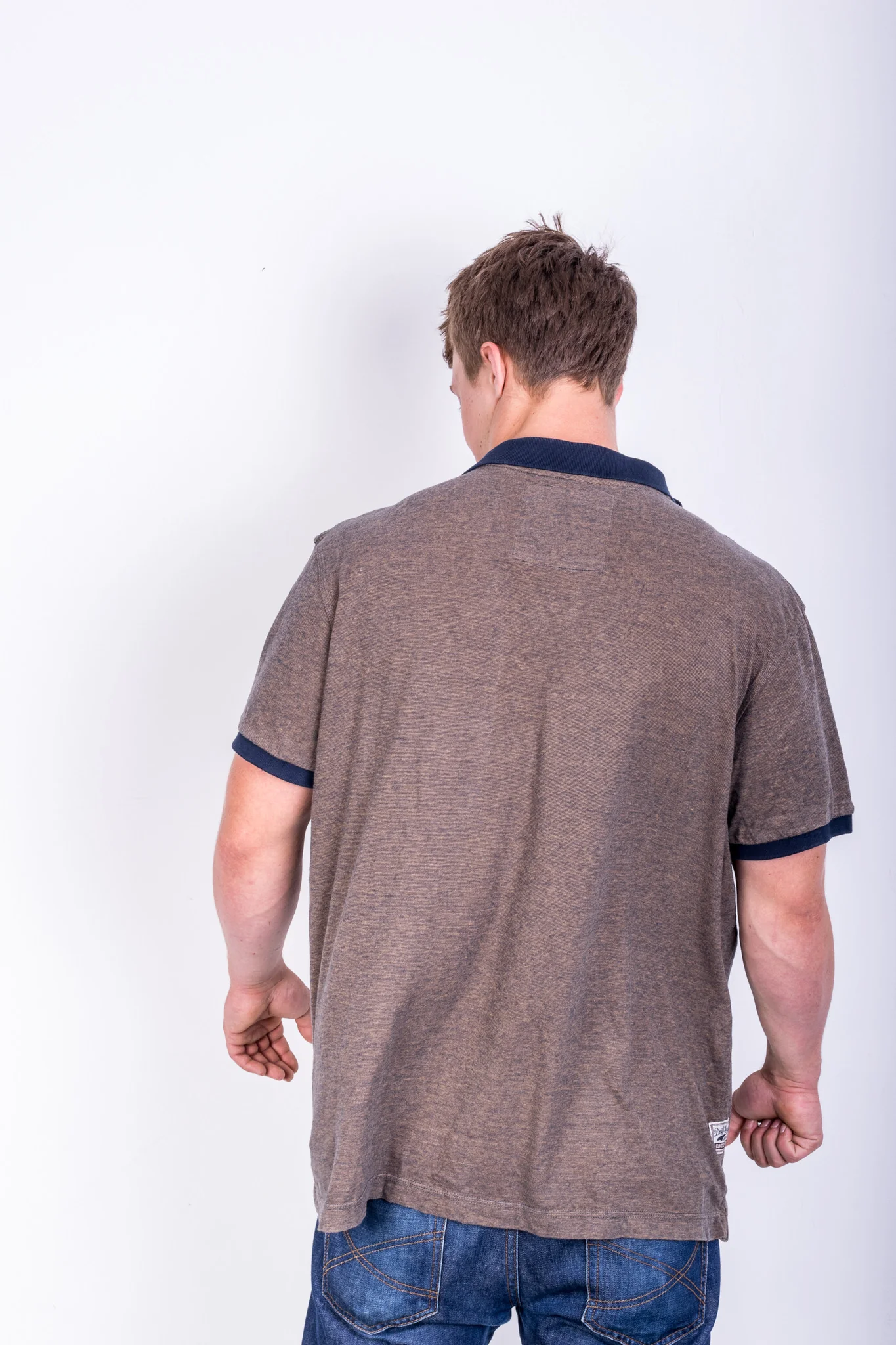 Dirfty King Mens XXL Polo Shirt Short Sleeve Sport Cotton Navy Blue - Image 6