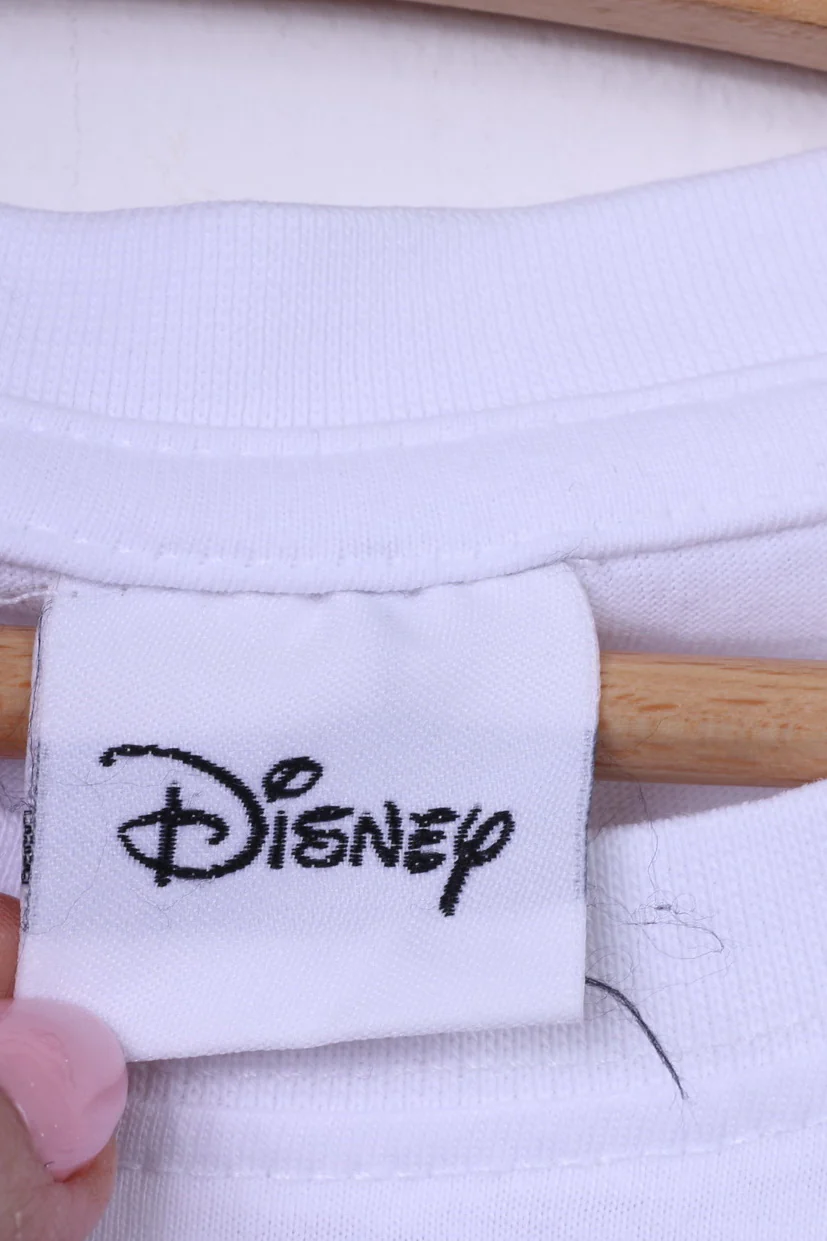 Disney Boys 158 12-13Age Shirt Graphic Mickey White Long Sleeve Cotton - Image 4