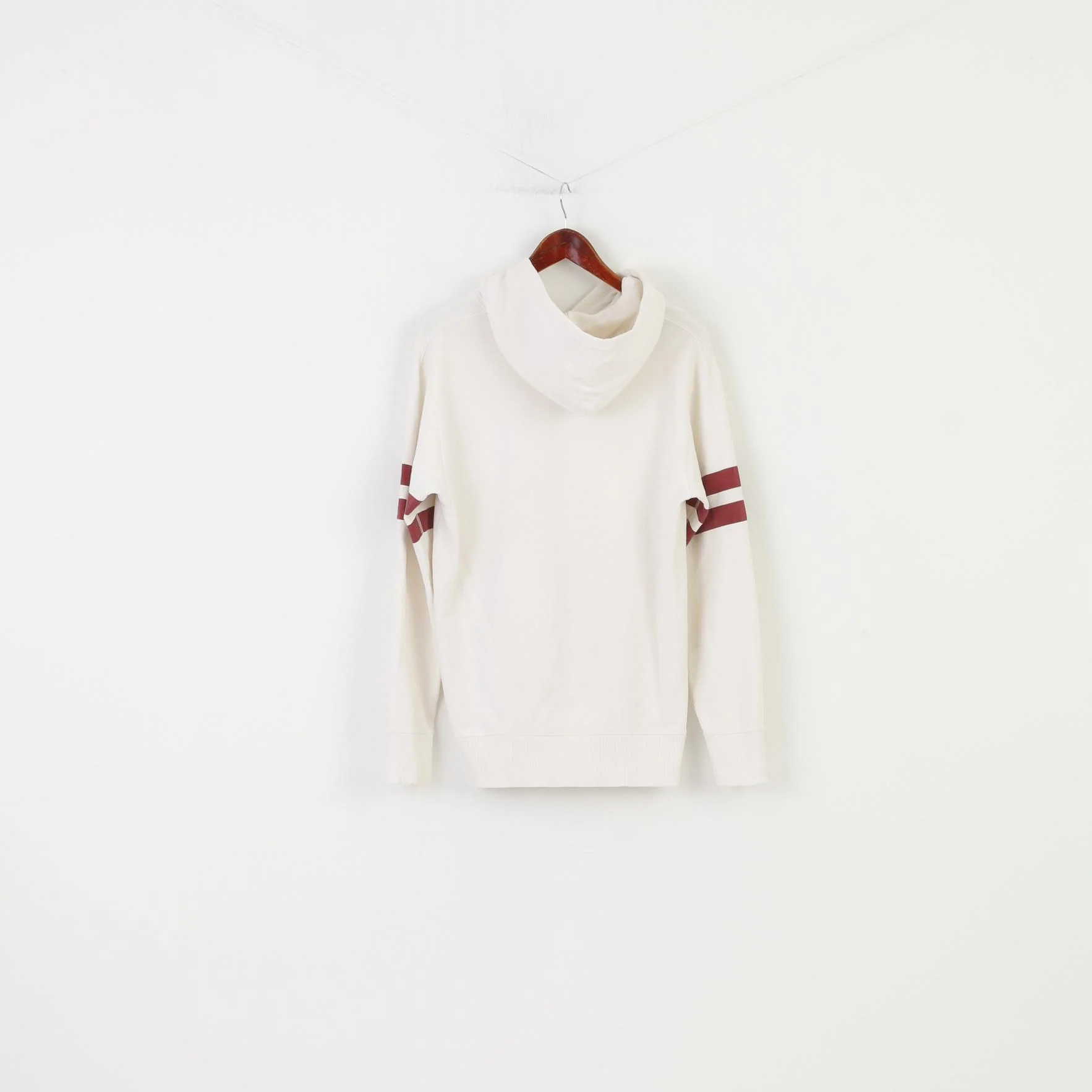 Disney Women L (M) Hoodie Cream Cotton Vintage Mickey Friends Hood Kangaroo 1925 Top - Image 8