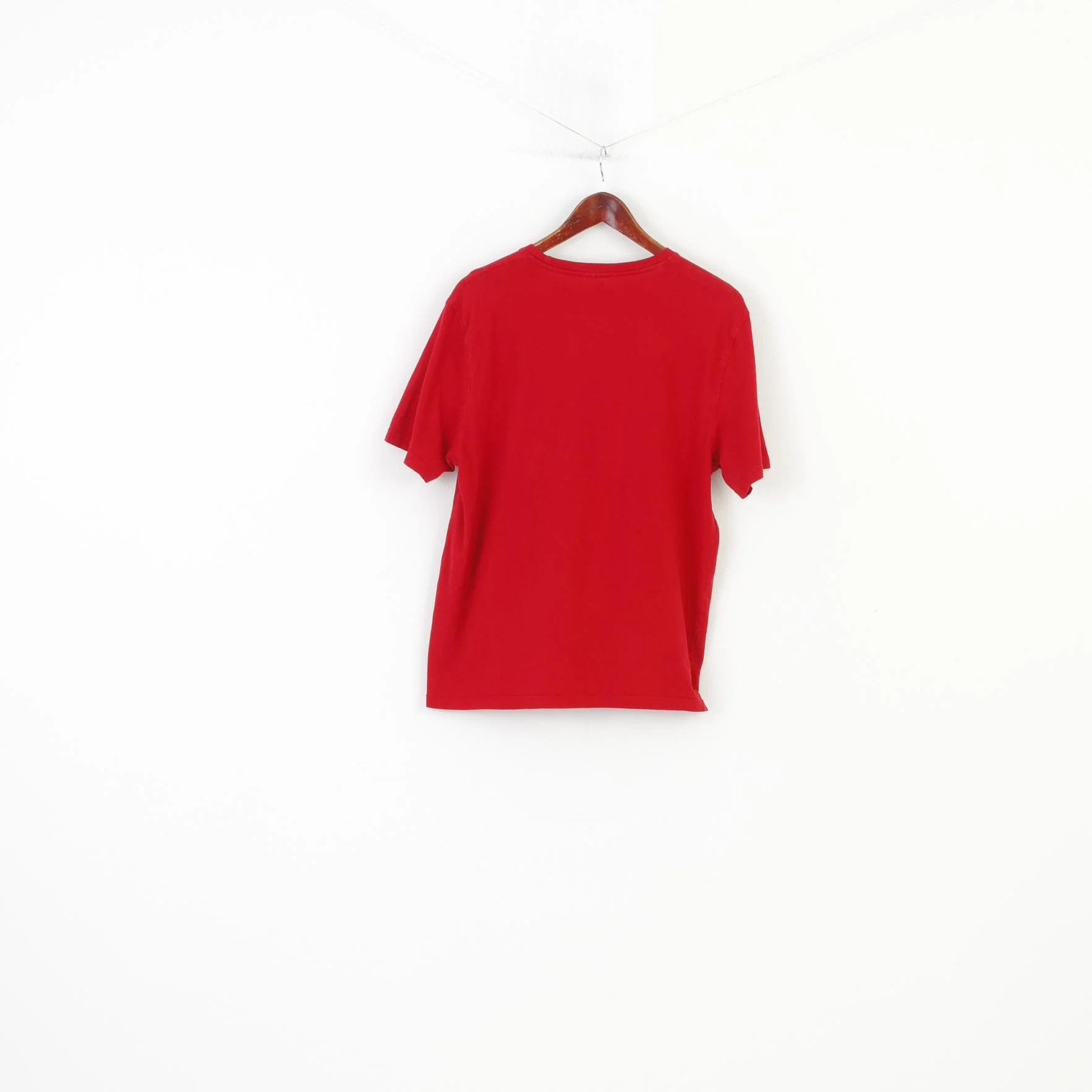 Disney Men L T-Shirt Burgundy Cotton Short Sleeve Crew Neck Graphic Top - Image 8