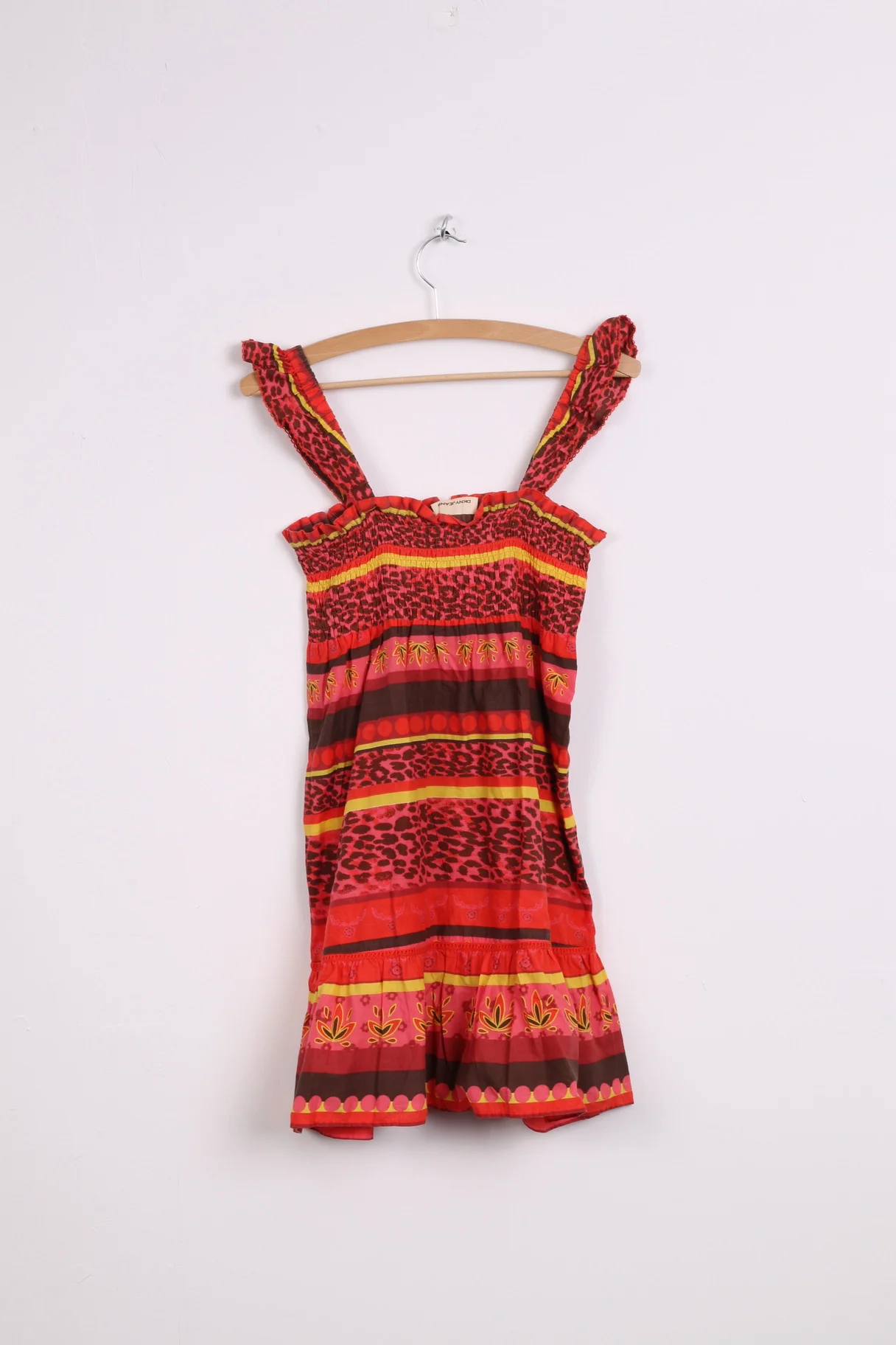 DKNY Jeans Womens M Dress Cotton Orange Cocktail - Image 4