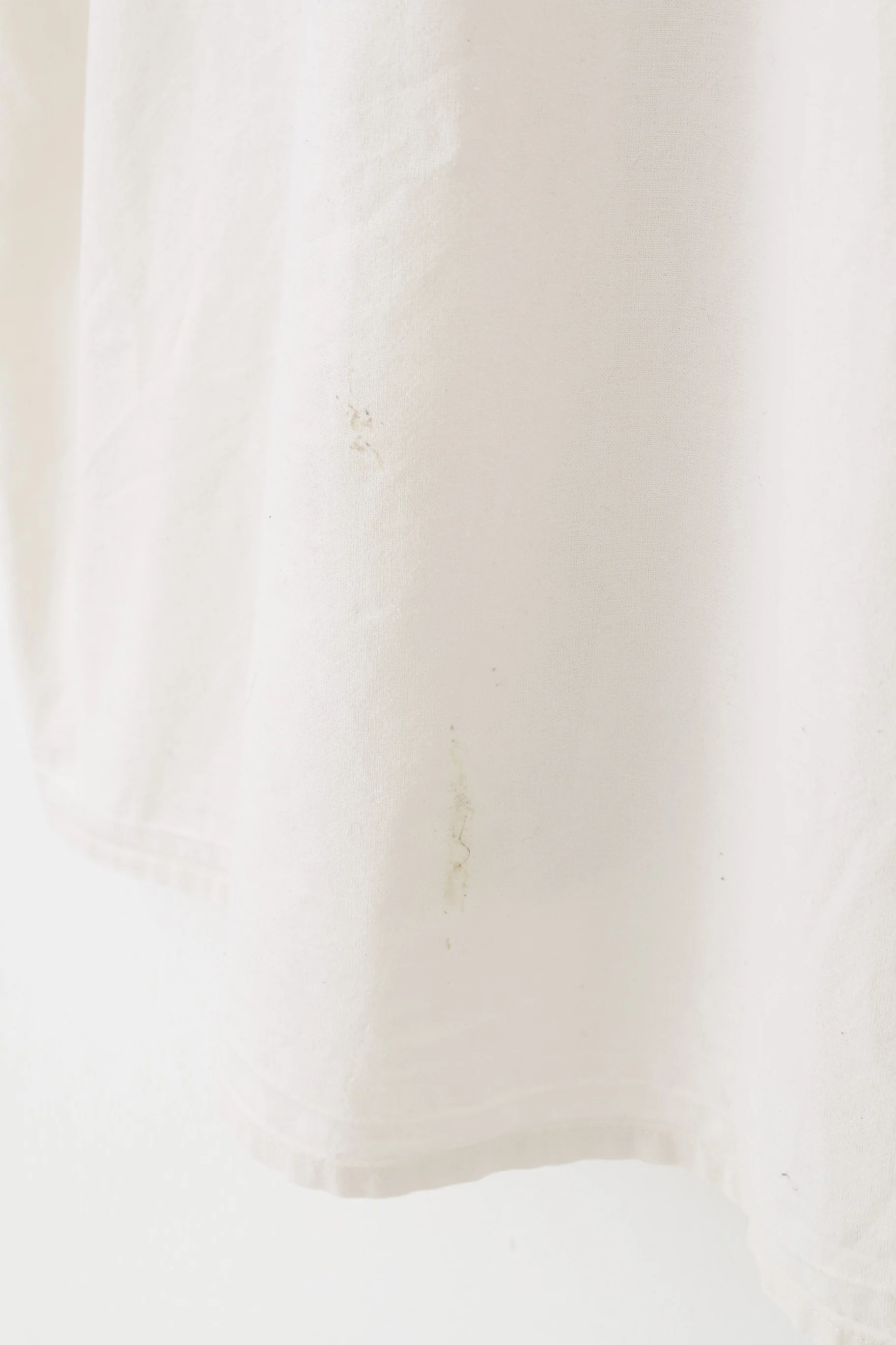Drachten Men XL Casual Shirt White Short Sleeve Embroidery Cotton Vintage Top - Image 9