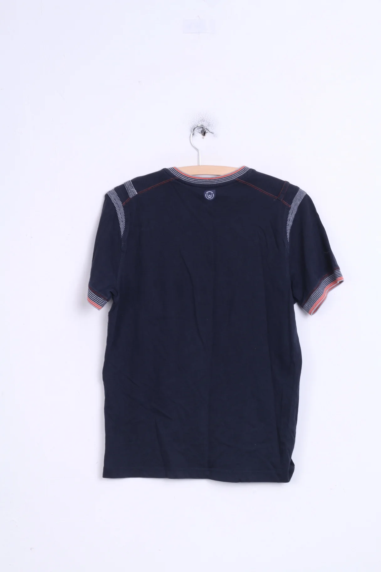 Duck and Cover Mens M Shirt Navy Cotton Crew Neck Ready for Antyhing - Image 5